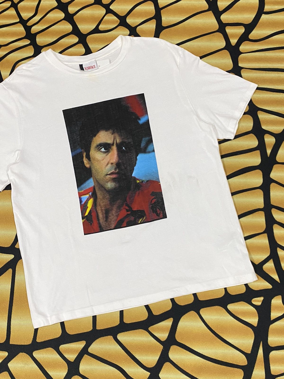 Other RARE SCARFACE AL PACINO AMERICAN CRIME DRAMA WHITE TEE Size US L / EU 52-54 / 3 - 4 Thumbnail