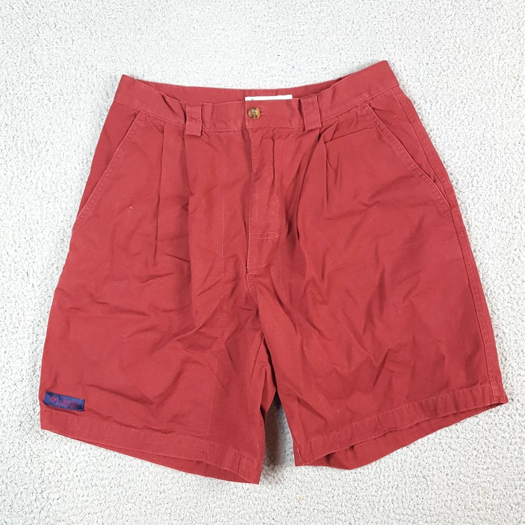 Vintage Columbia Outdoor Hiking Red Canvas Chino Shorts Mens Size 30 Casual Summer 90s 00s Vintage Size US 30 / EU 46 - 2 Thumbnail