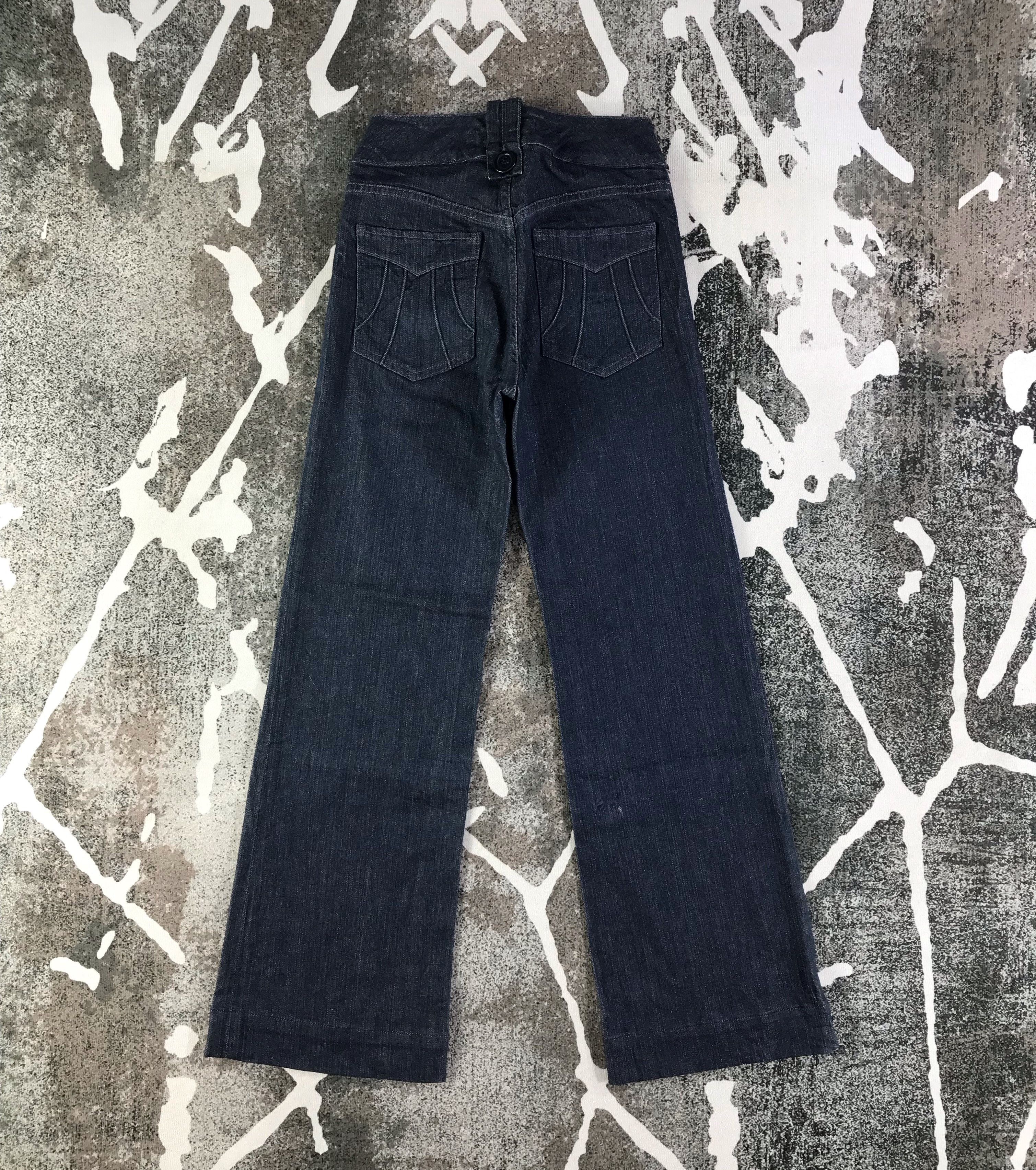 GOLDSIGN Goldsign Denim Dark Wash Flared Jeans KJ1597 Size 25" / US 0 / IT 36 - 2 Thumbnail