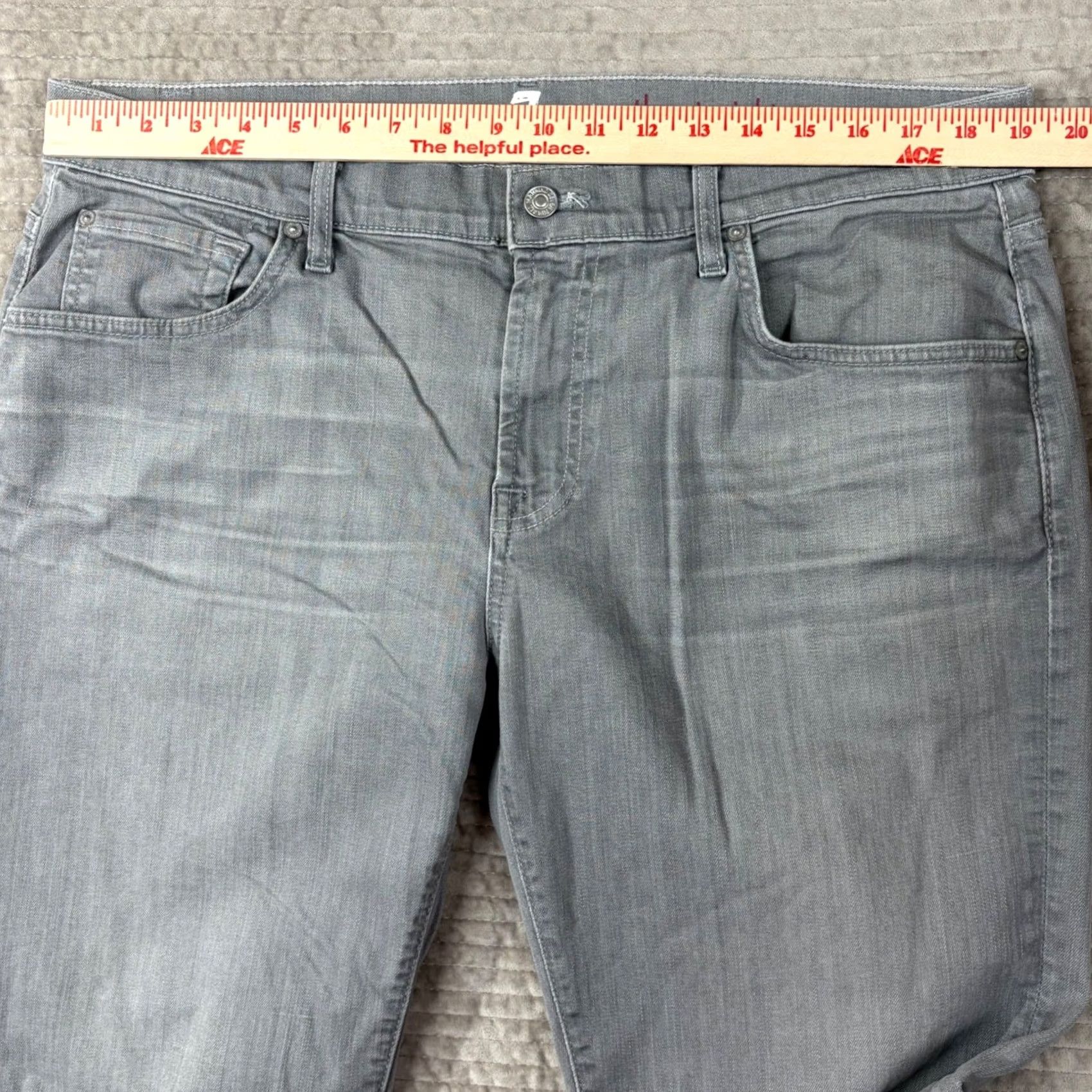 7 For All Mankind 7 For All Mankind Straight Grey Jeans Size 36 Size US 36 / EU 52 - 6 Thumbnail