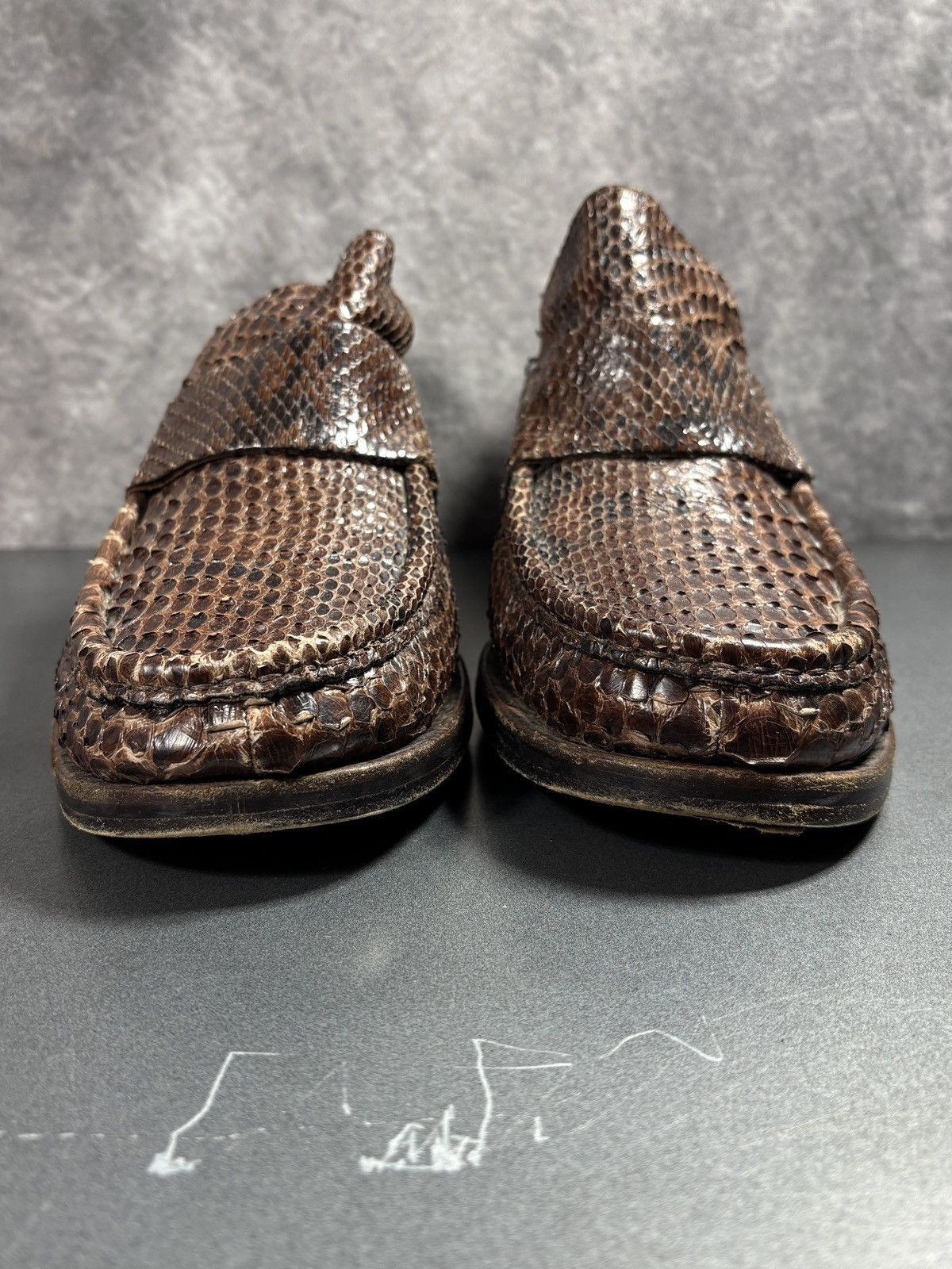Vintage Vintage Snakeskin Loafers willbe Patrick Cox Italy Penny 90s Size US 8.5 / EU 41-42 - 9 Thumbnail