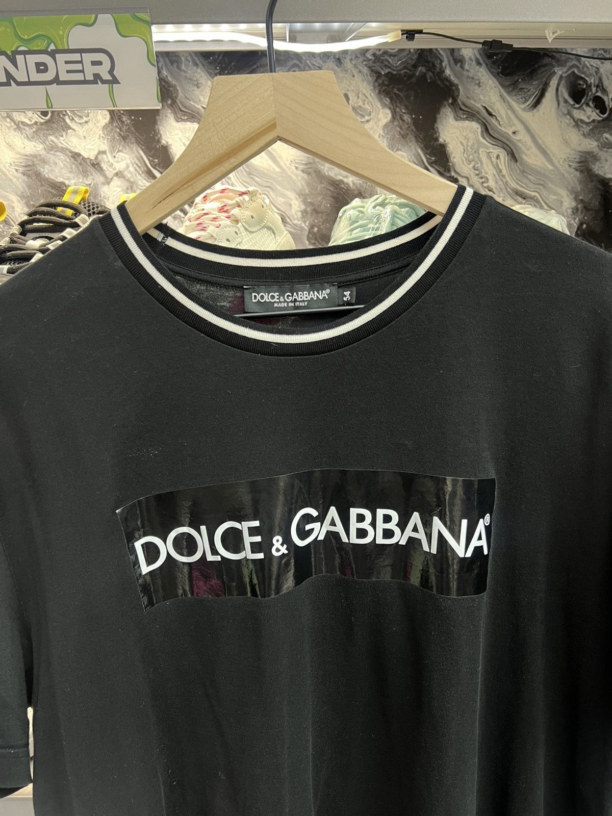 Dolce & Gabbana Dolce & Gabbana Black Tee Shirt Size US L / EU 52-54 / 3 - 3 Thumbnail