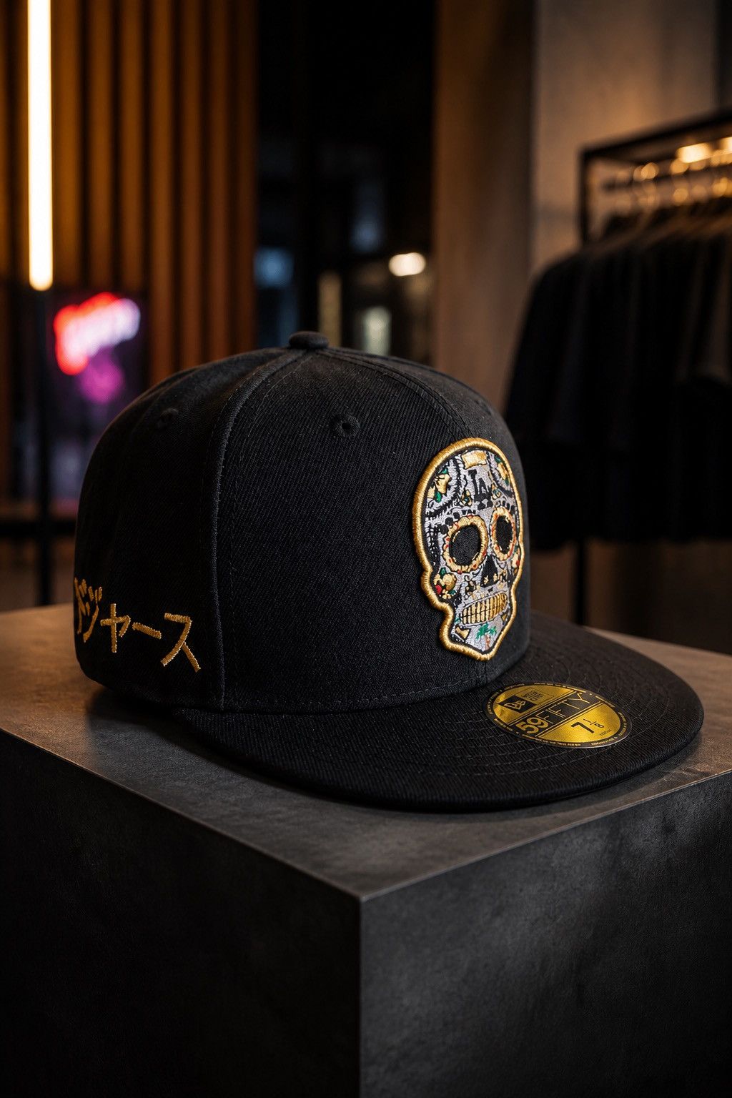 Other Los Angeles Dodgers 7 1/8 59fifty Gold Metallic Skull Size ONE SIZE - 2 Thumbnail