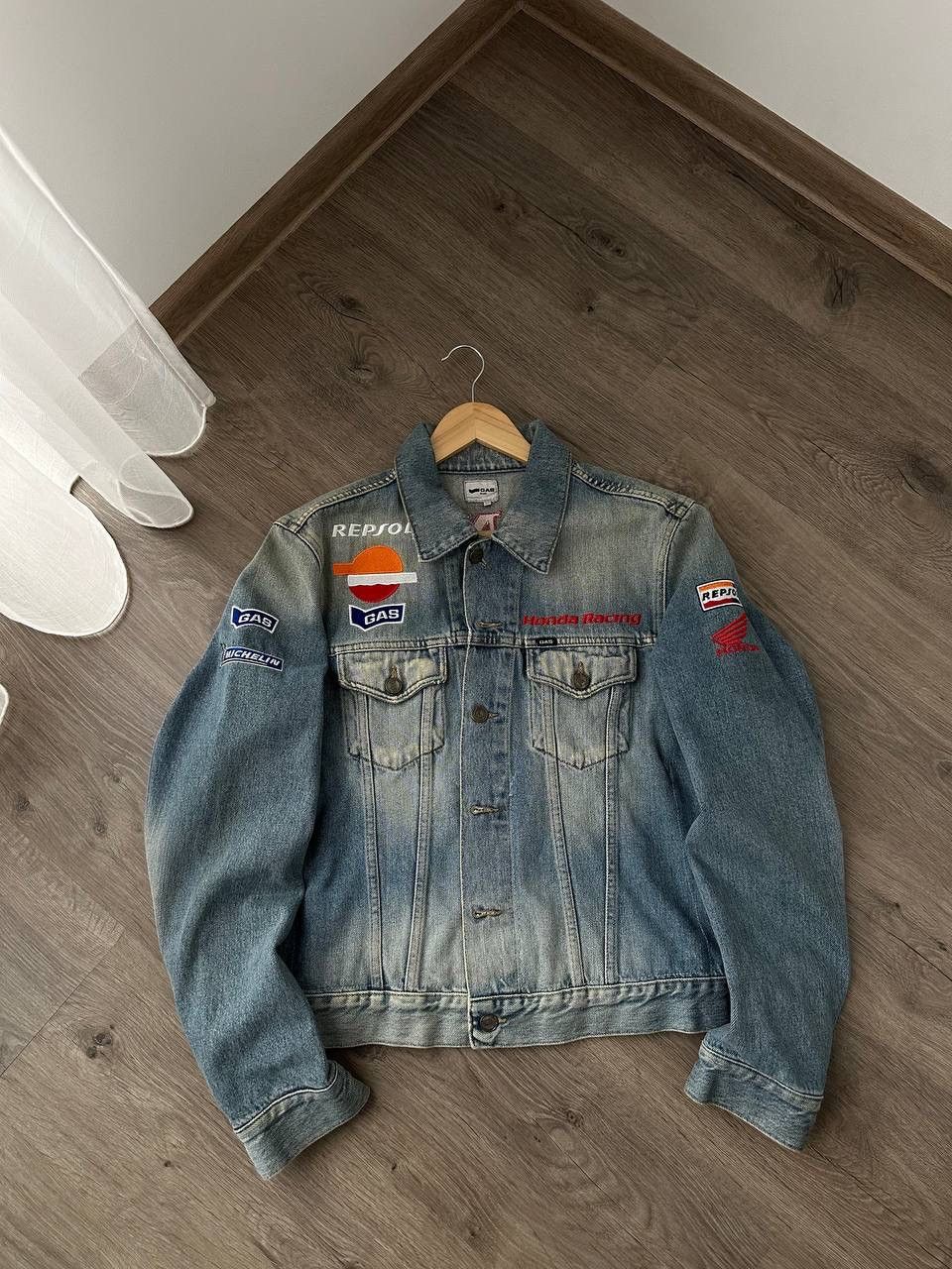 Honda × Vintage Vintage Honda Repsol GAS Racing Denim Jacket Size US M / EU 48-50 / 2 - 12 Thumbnail