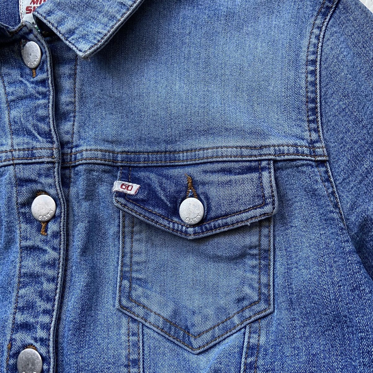 Miss Sixty 📌 Vintage 00s Miss Sixty Denim Crop Y2K Jacket Size M / US 6-8 / IT 42-44 - 3 Thumbnail