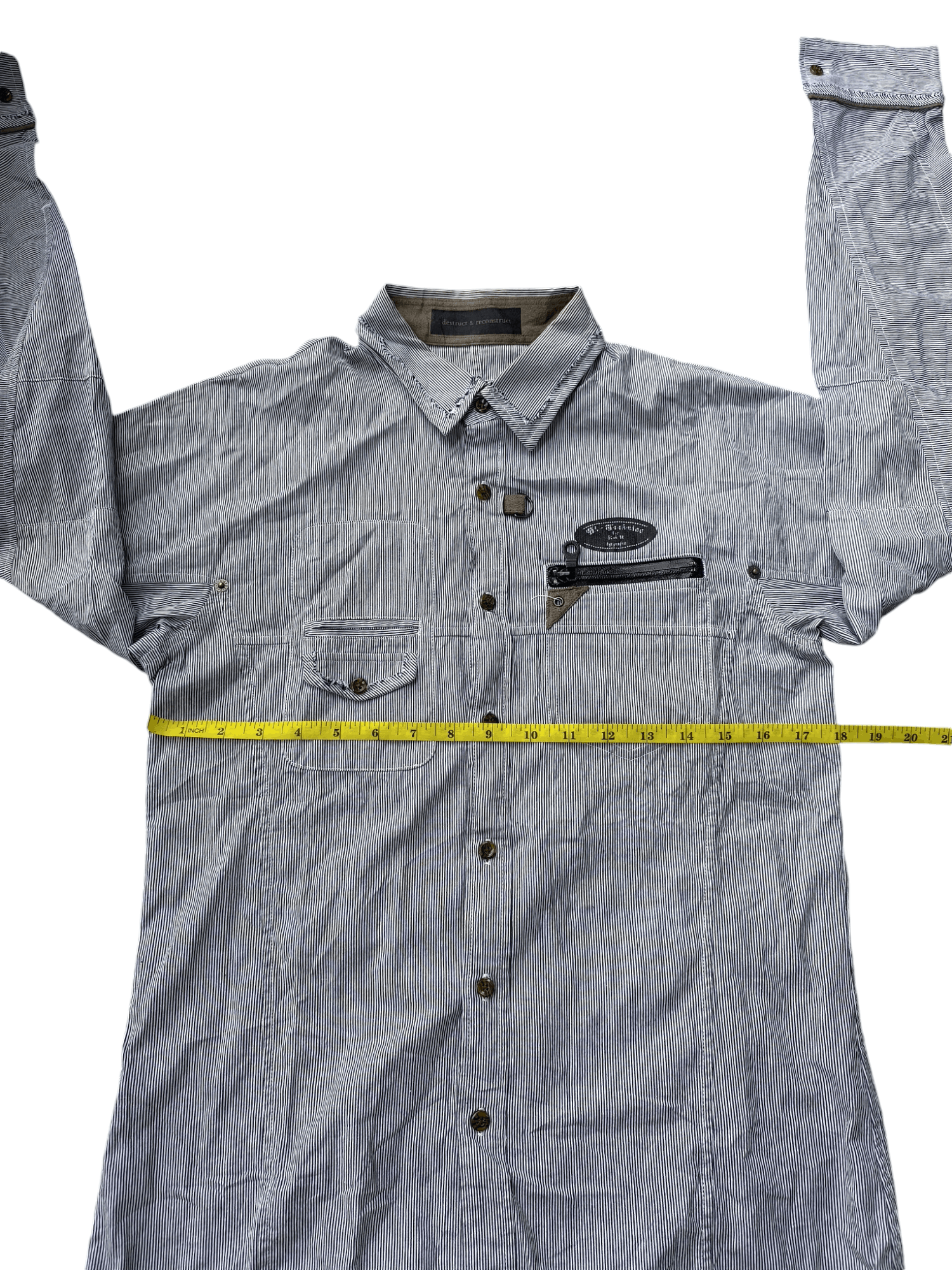 Japanese Brand × PPFM JAPAN PPFM HICKORY STRIPE SHIRT Size US S / EU 44-46 / 1 - 14 Thumbnail