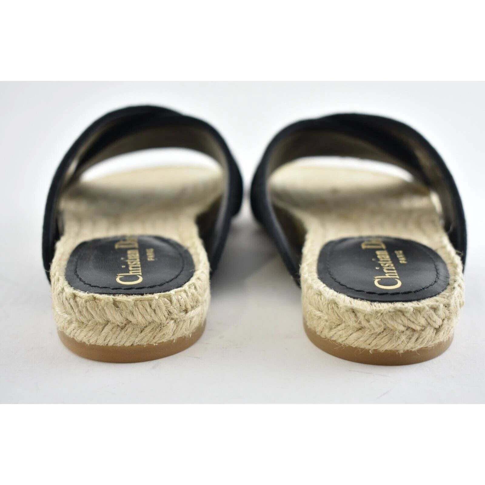 Dior Christian Dior Granville Dway Black Espadrille Size US 7.5 / IT 37.5 - 11 Thumbnail