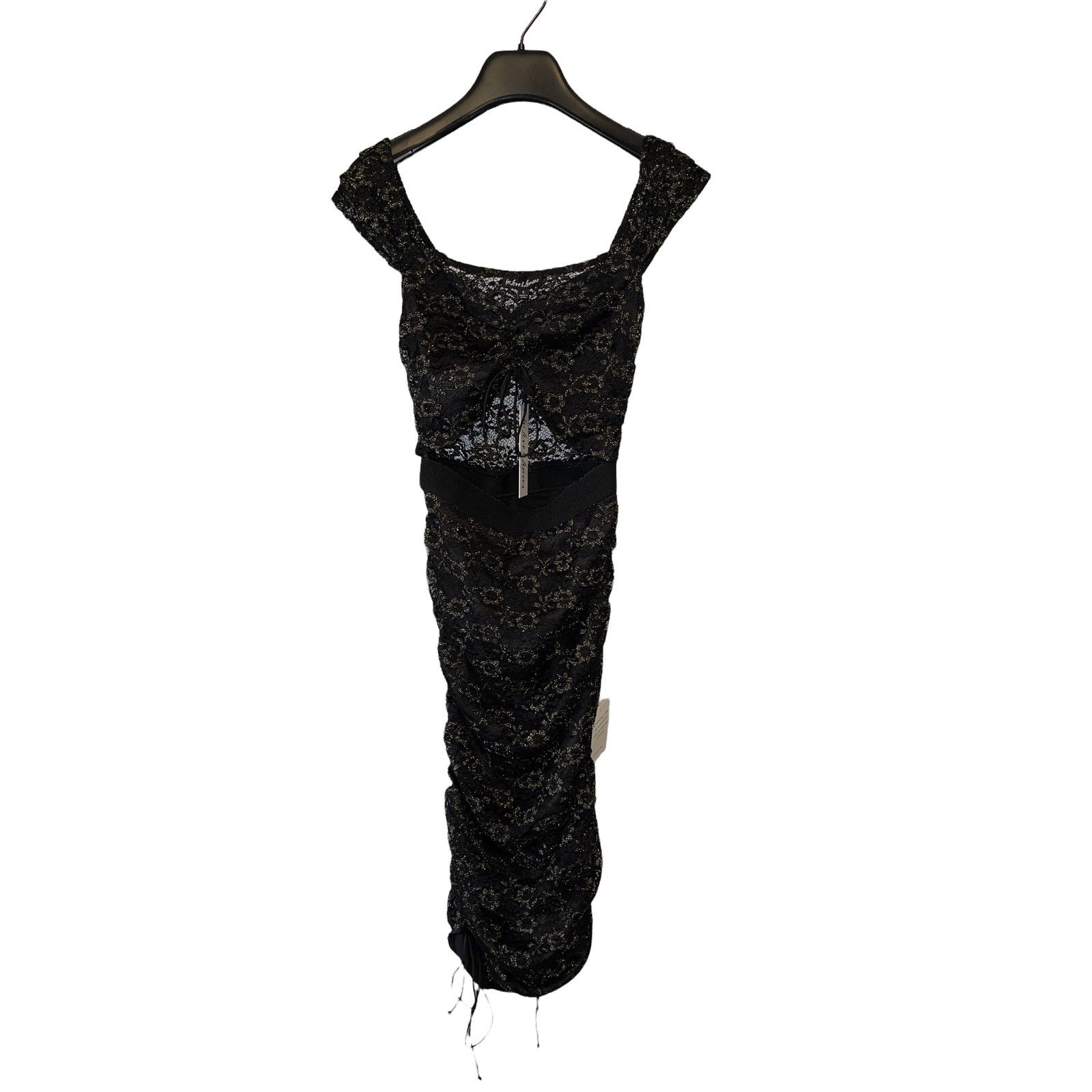 For Love & Lemons NEW For Love & Lemons Joanna Black Lace Mini Dress Medium Size M / US 6-8 / IT 42-44 - 3 Thumbnail