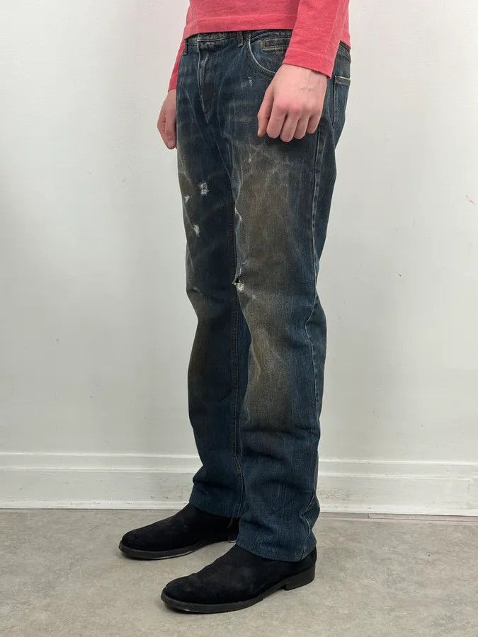 Dolce & Gabbana AW2005 Dolce & Gabbana Blue Faded Distressed Denim Jeans Size US 32 / EU 48 - 3 Thumbnail