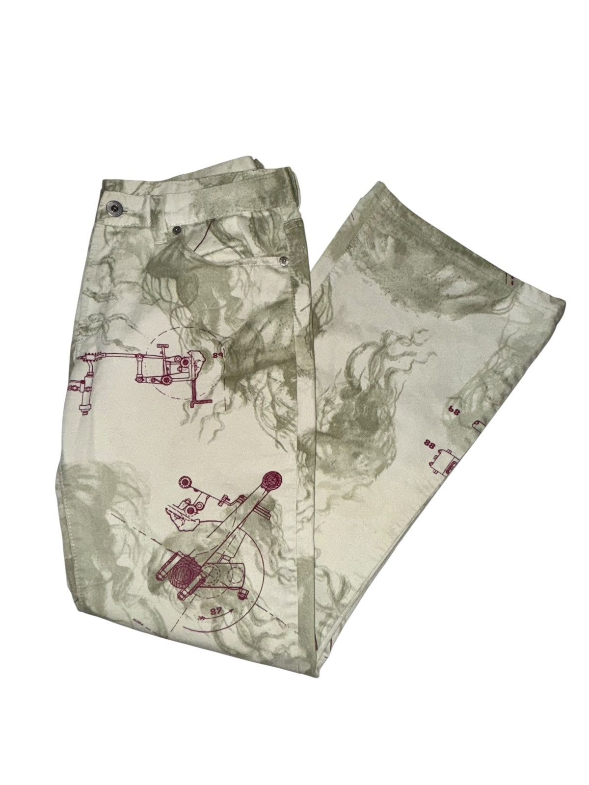 Diesel Graphic Diesel Jeans Size 31" - 2 Thumbnail