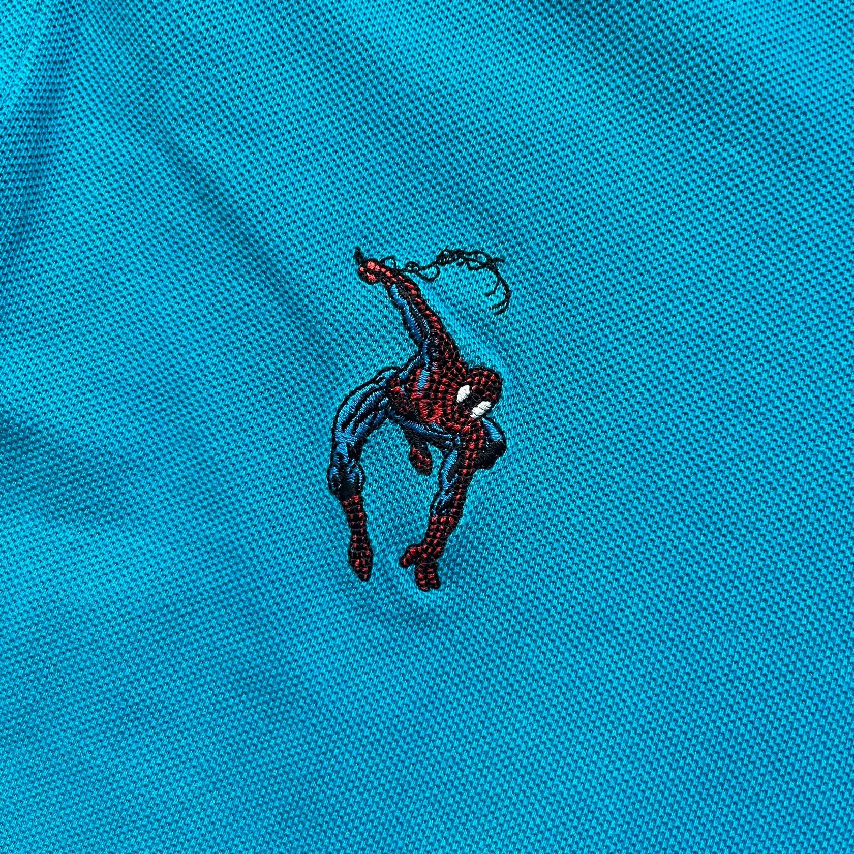 Marvel Comics Marvel Comics Spider-Man 1994 Blue Embroidered Polo Size US S / EU 44-46 / 1 - 2 Thumbnail