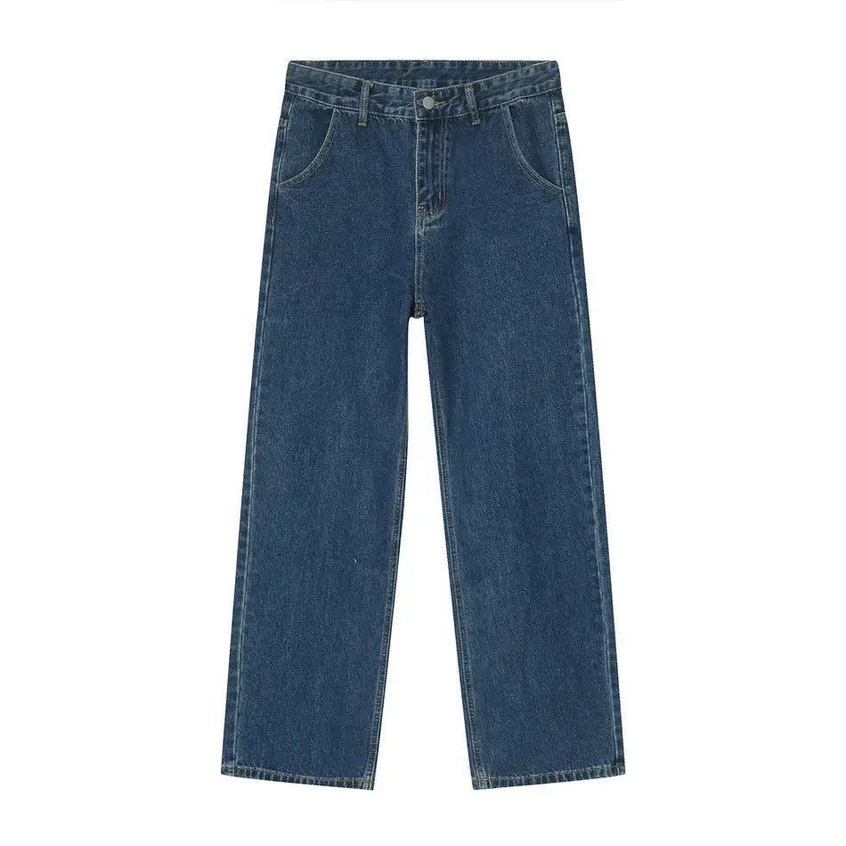 Japanese Brand Retro wide leg loose straight leg jeans Size US 32 / EU 48 - 5 Thumbnail