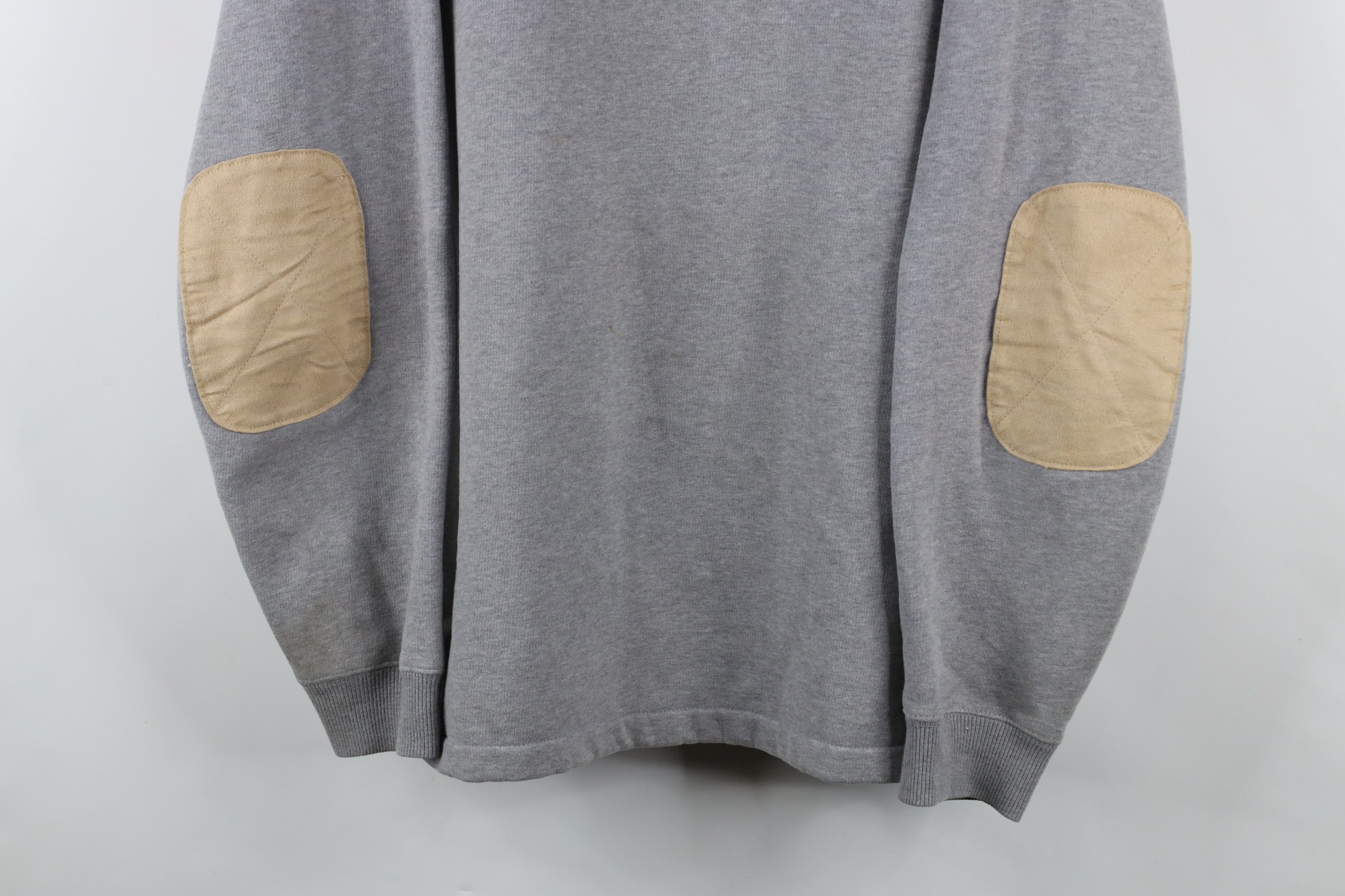 Vintage × Woolrich Woolen Mills Vintage Woolrich Touch Elbow Patch Half Zip Sweatshirt Gray Size US L / EU 52-54 / 3 - 3 Thumbnail