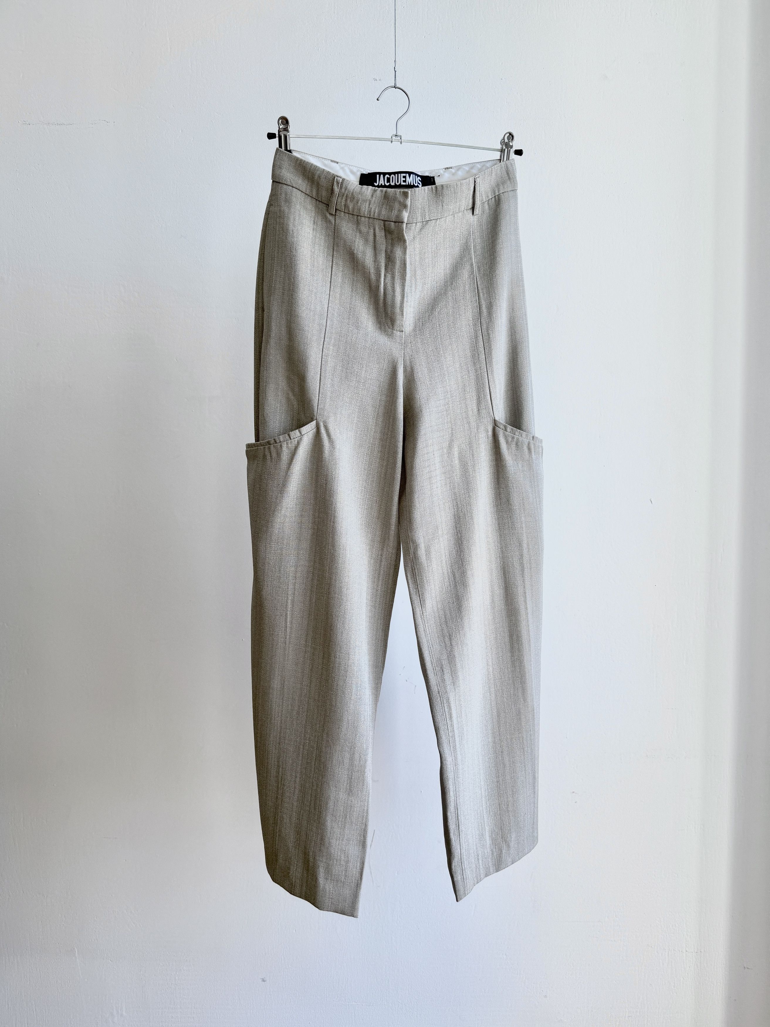 Jacquemus Wide Pants Baggy Checked Silk RB0021 Size 36" / US 14 / IT 50 - 1 Thumbnail