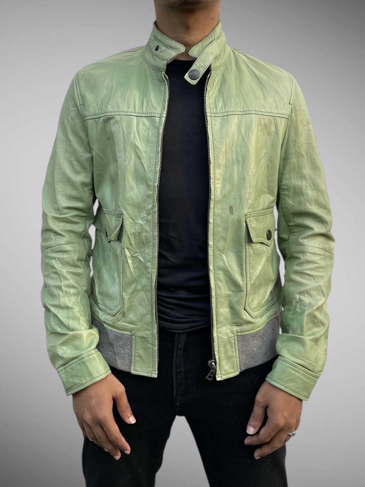 Tomorrowland TOMORROWLAND SHEEPSKIN LEATHER RACER JACKET Size US L / EU 52-54 / 3 - 1 Thumbnail