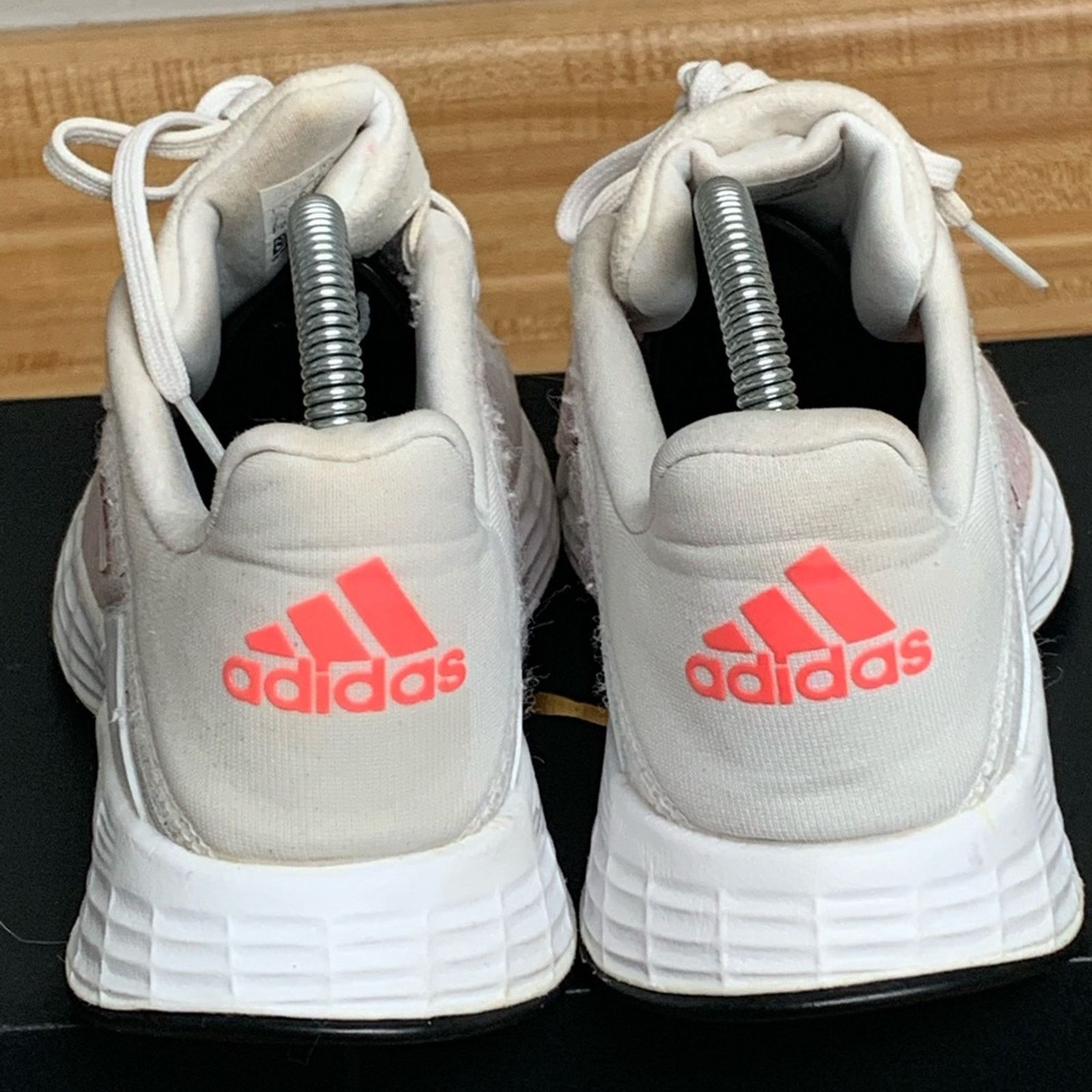 Adidas WOMENS ADIDAS DURAMO SL RUNNING SHOES SIZE 7.5 WHITE & ROSE Size US 7.5 / IT 37.5 - 3 Thumbnail