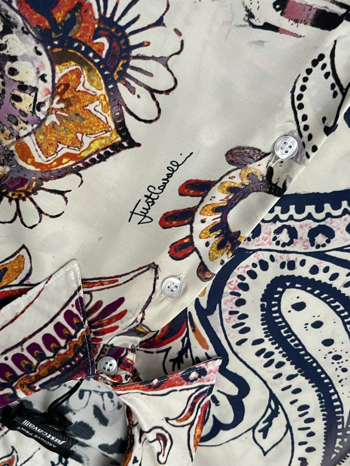 Just Cavalli !DS! AW22 Just Cavalli Paisley Viscose Shirt Size US S / EU 44-46 / 1 - 12 Thumbnail