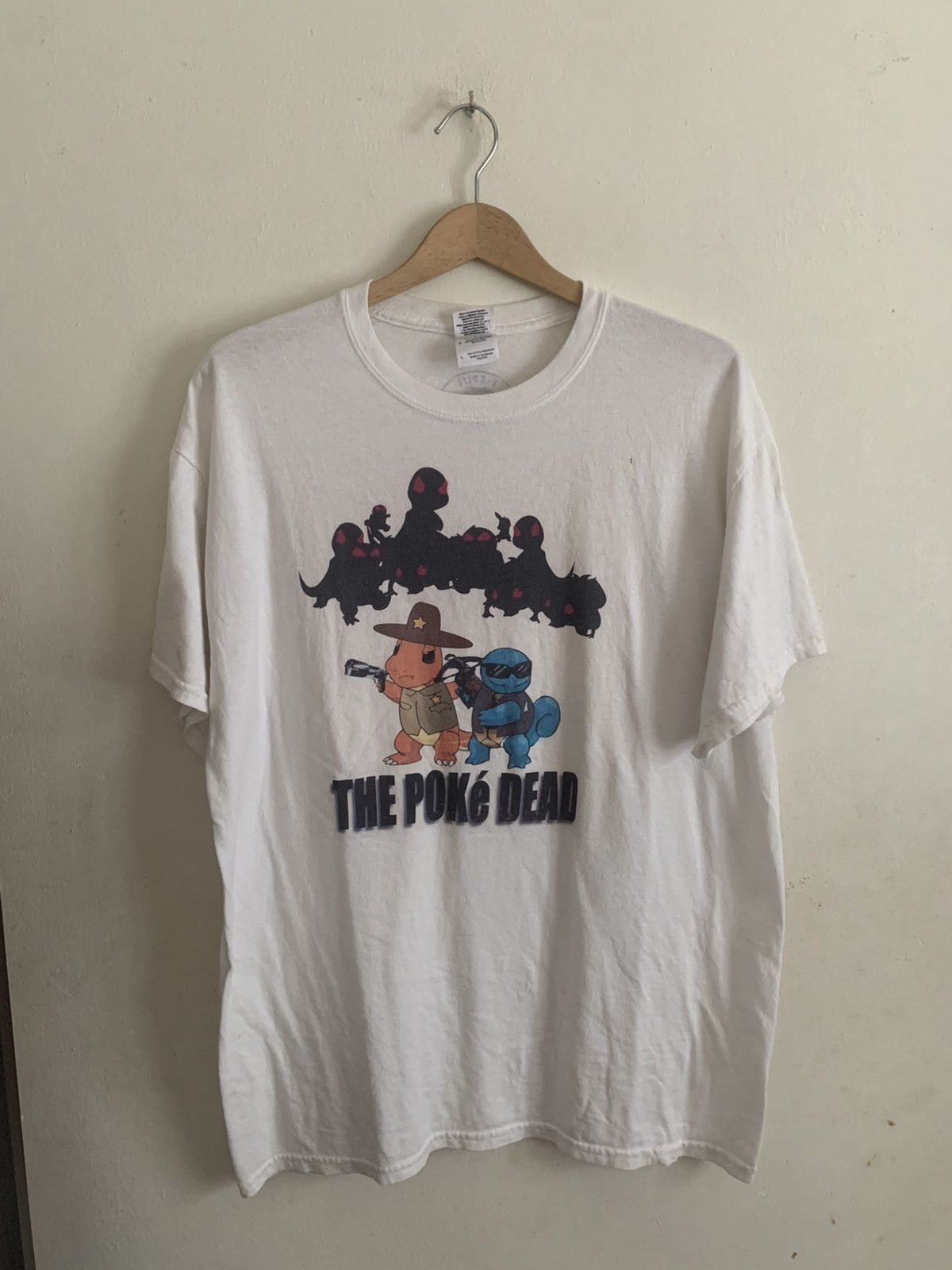 Pokemon Vintage Y2K Anime Pokemon Parody The Walking Dead Promo Size US L / EU 52-54 / 3 - 1 Thumbnail