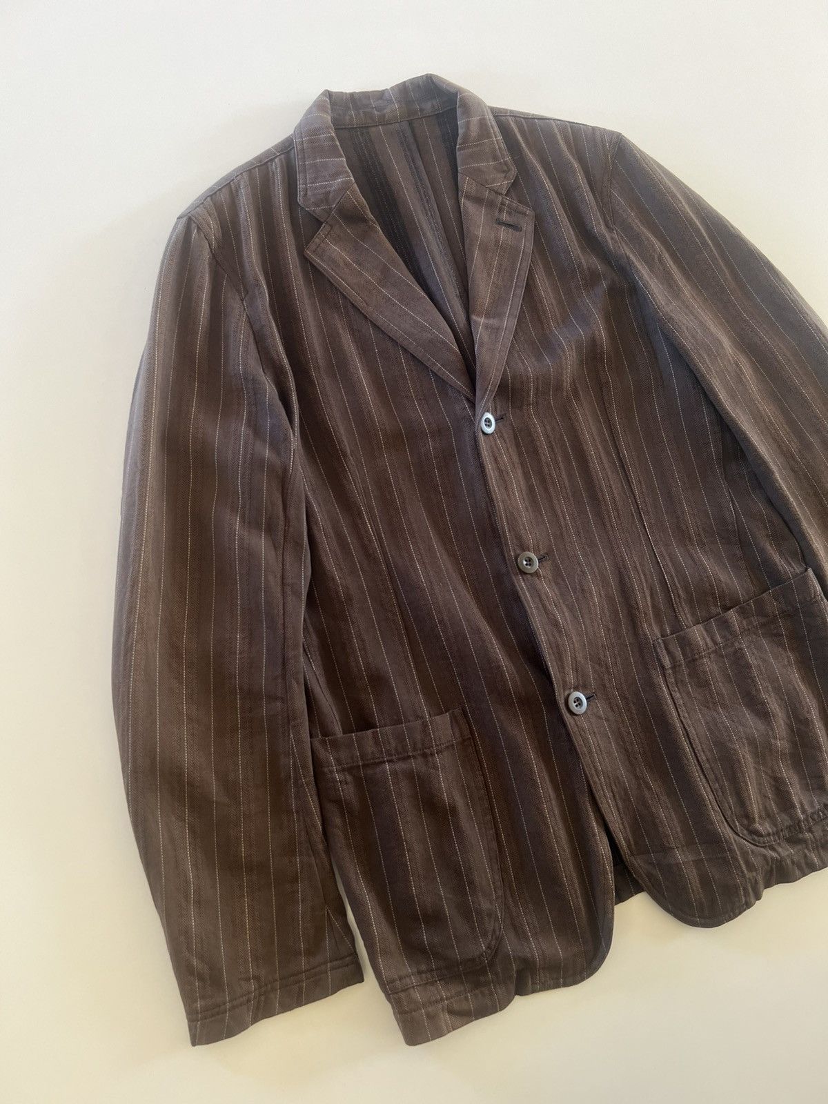 Japanese Brand Men's Melrose Stripe Jacket Size US M / EU 48-50 / 2 - 2 Thumbnail