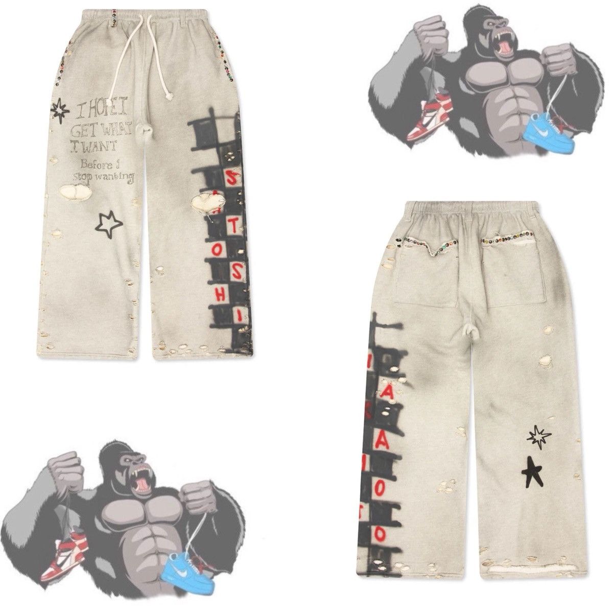 Satoshi Nakamoto Satoshi Nakamoto Get What I Want Sweatpants Size US 38 / EU 54 - 1 Thumbnail