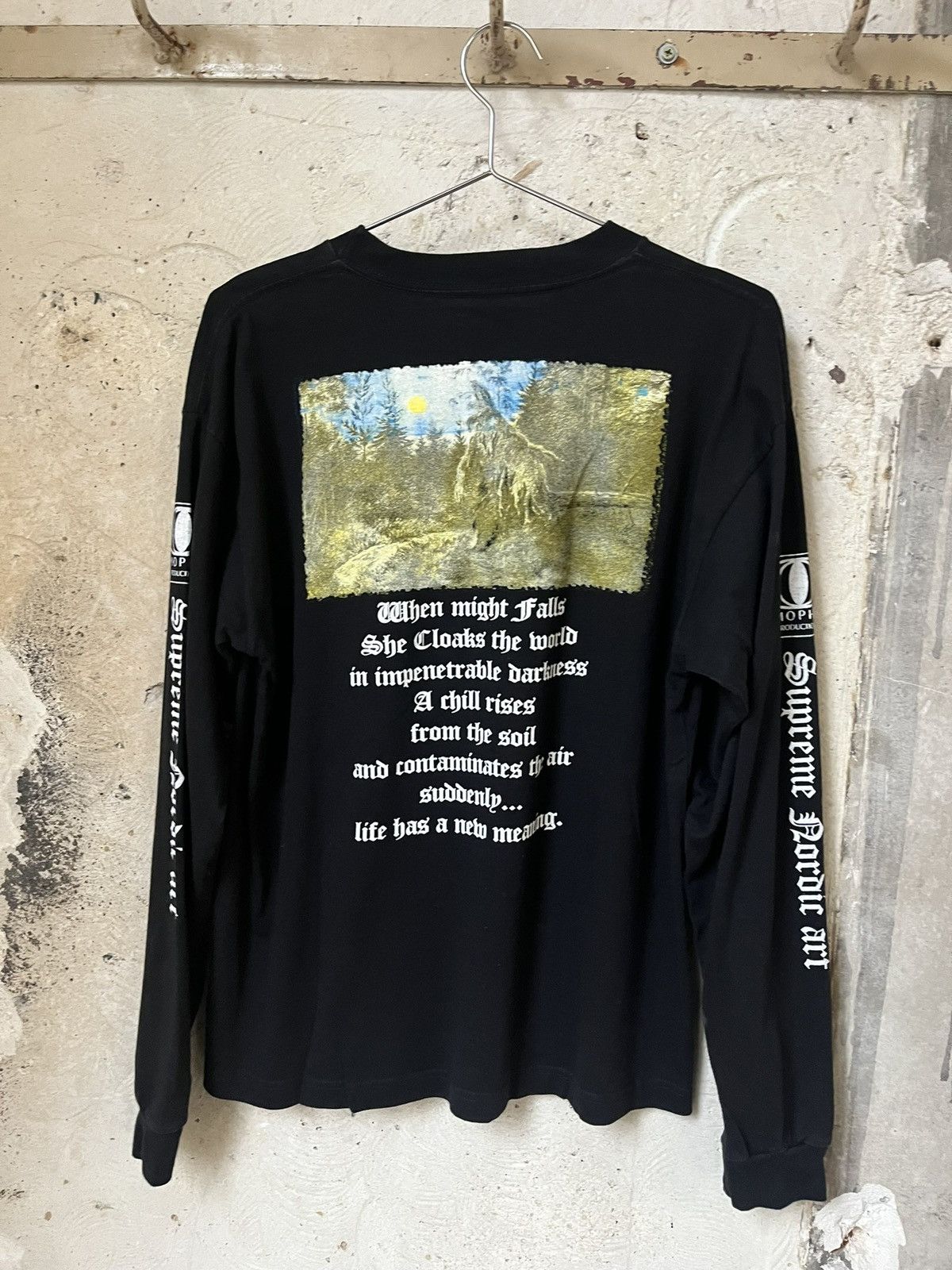 Band Tees × Vintage 1990s Burzum Filosofem Longsleeve Size US L / EU 52-54 / 3 - 8 Thumbnail