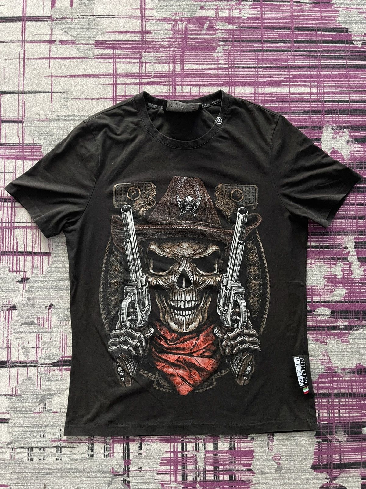 Philipp Plein VINTAGE PHILIPP PLEIN PLATINUM CUT SKULL TEE VERY RARE Size US L / EU 52-54 / 3 - 1 Thumbnail