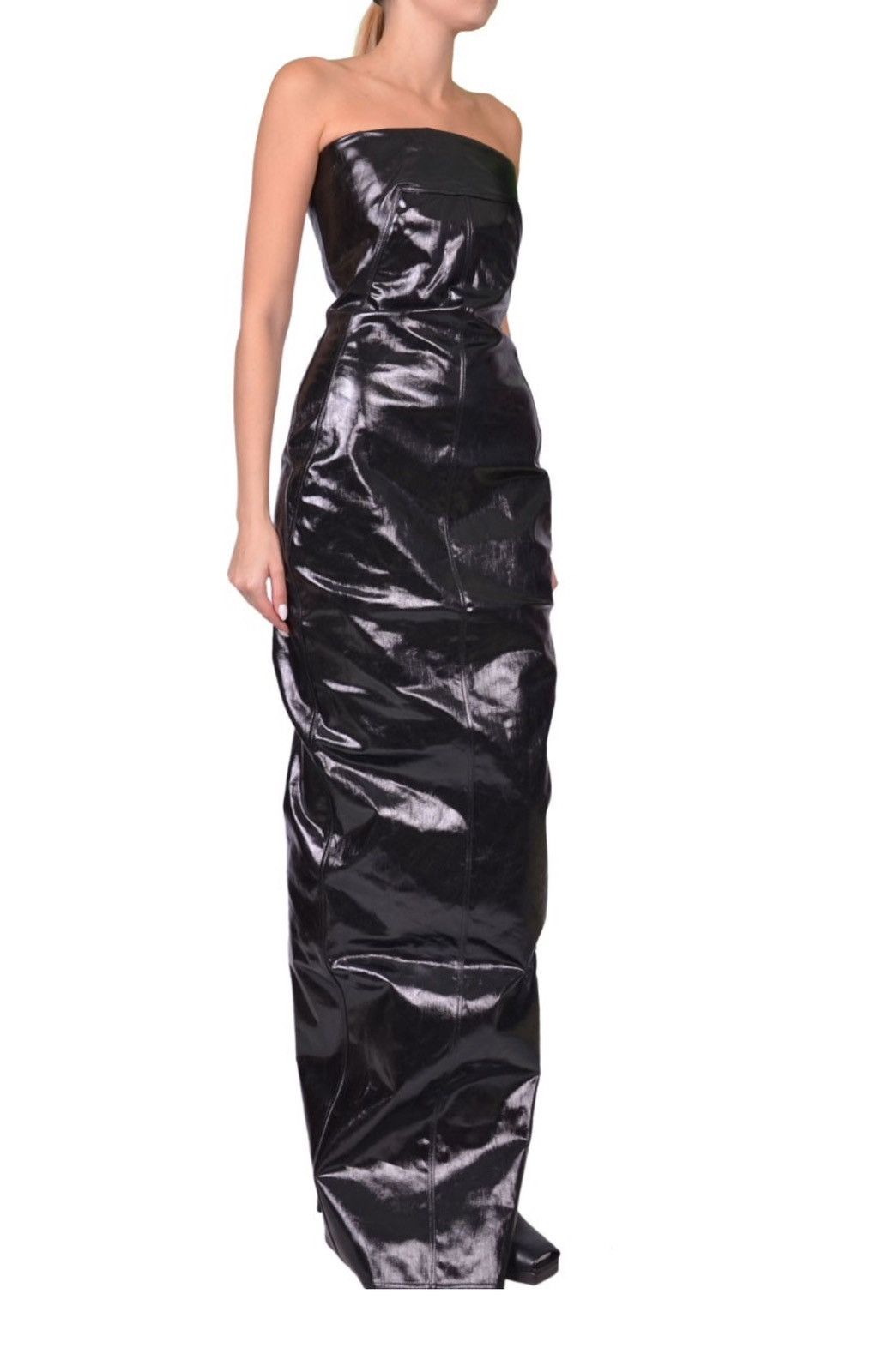 Rick Owens Last Size Rick Owens Bustier Coated Cotton Ruched Gown Size M / US 6-8 / IT 42-44 - 3 Thumbnail