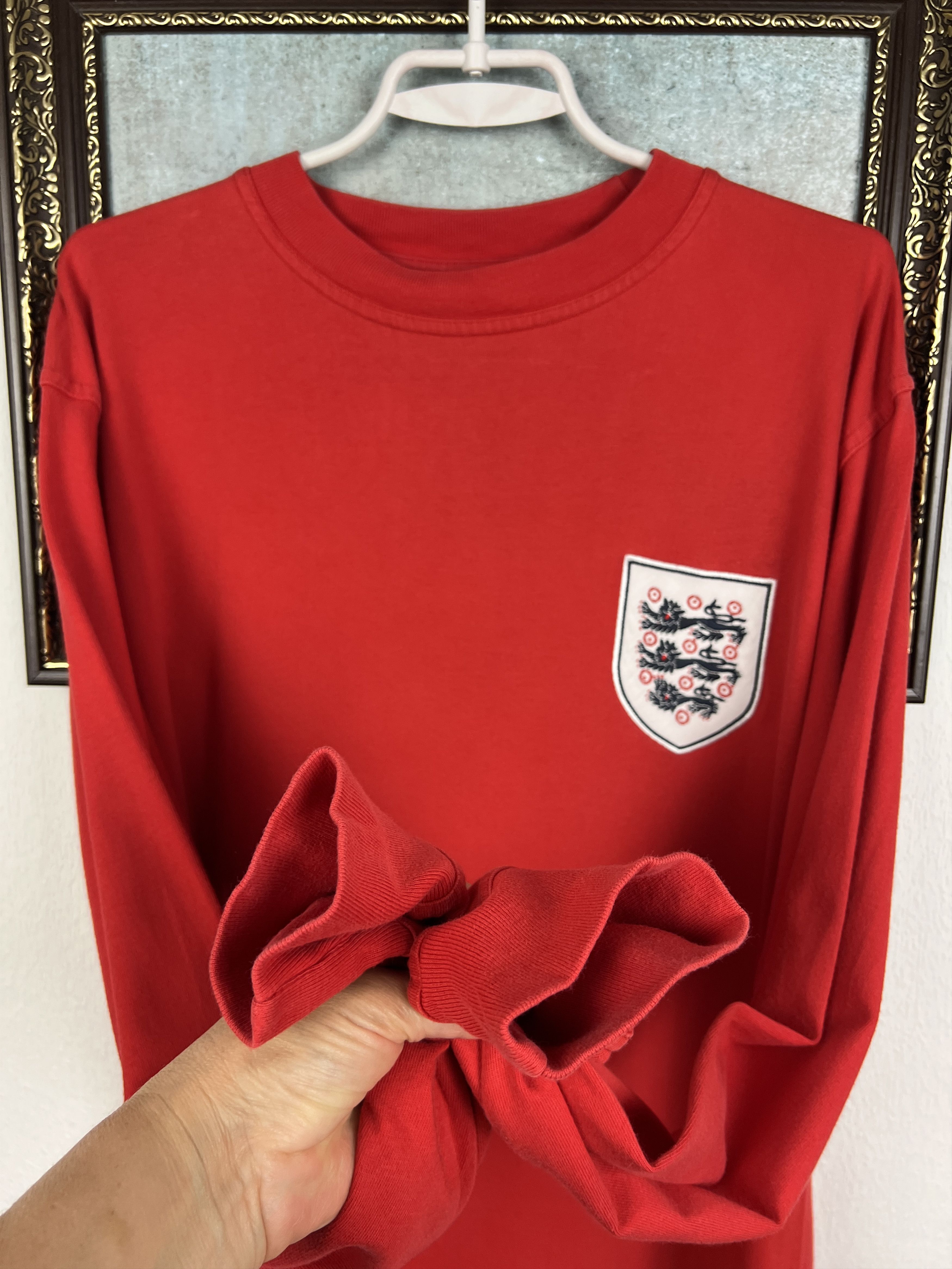 Umbro England Retro Replicas football shirt Long Sleeve Jersey Size US L / EU 52-54 / 3 - 4 Thumbnail