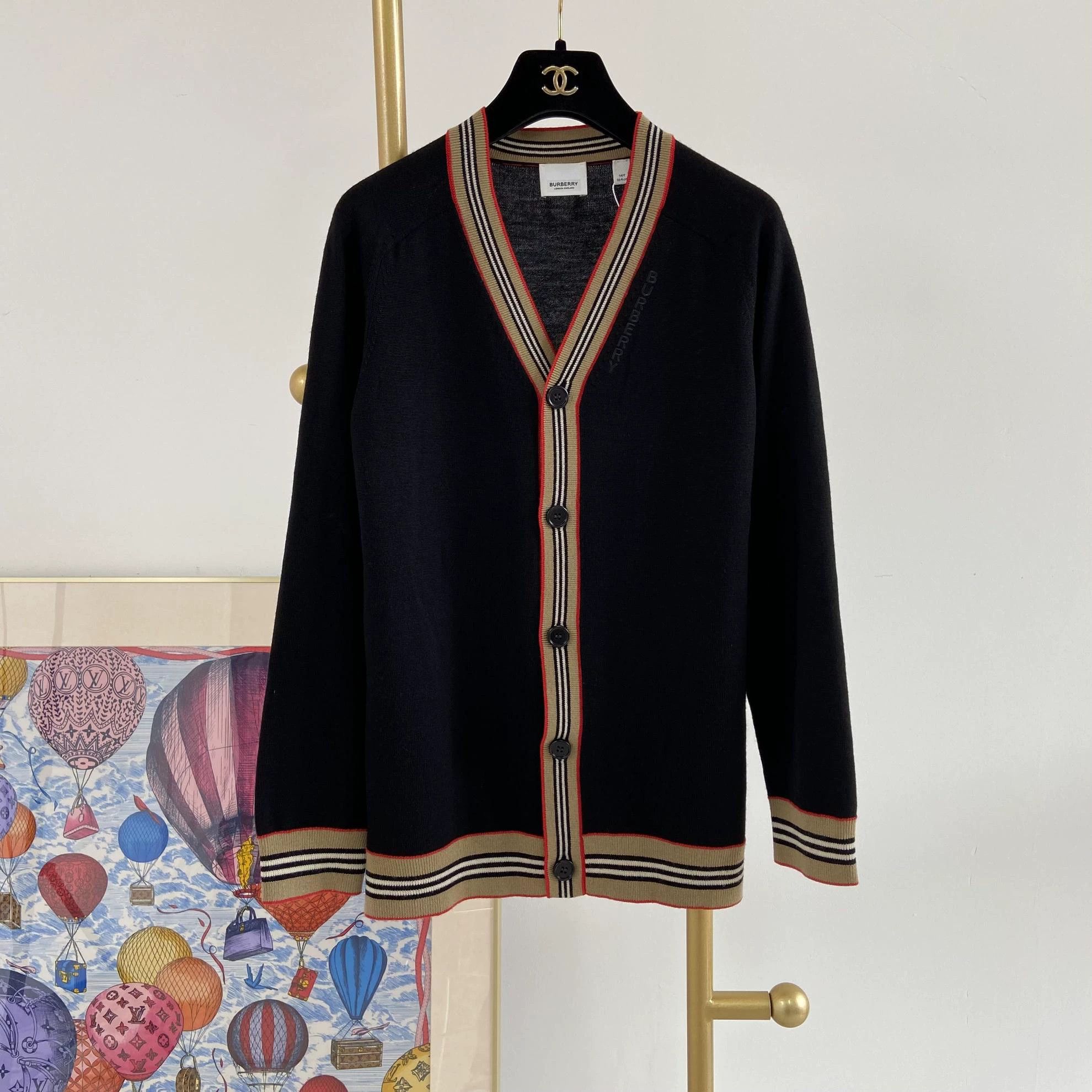 Burberry Burberry Black Knit Cardigan 14Y 4621 Size US XS / EU 42 / 0 - 1 Thumbnail