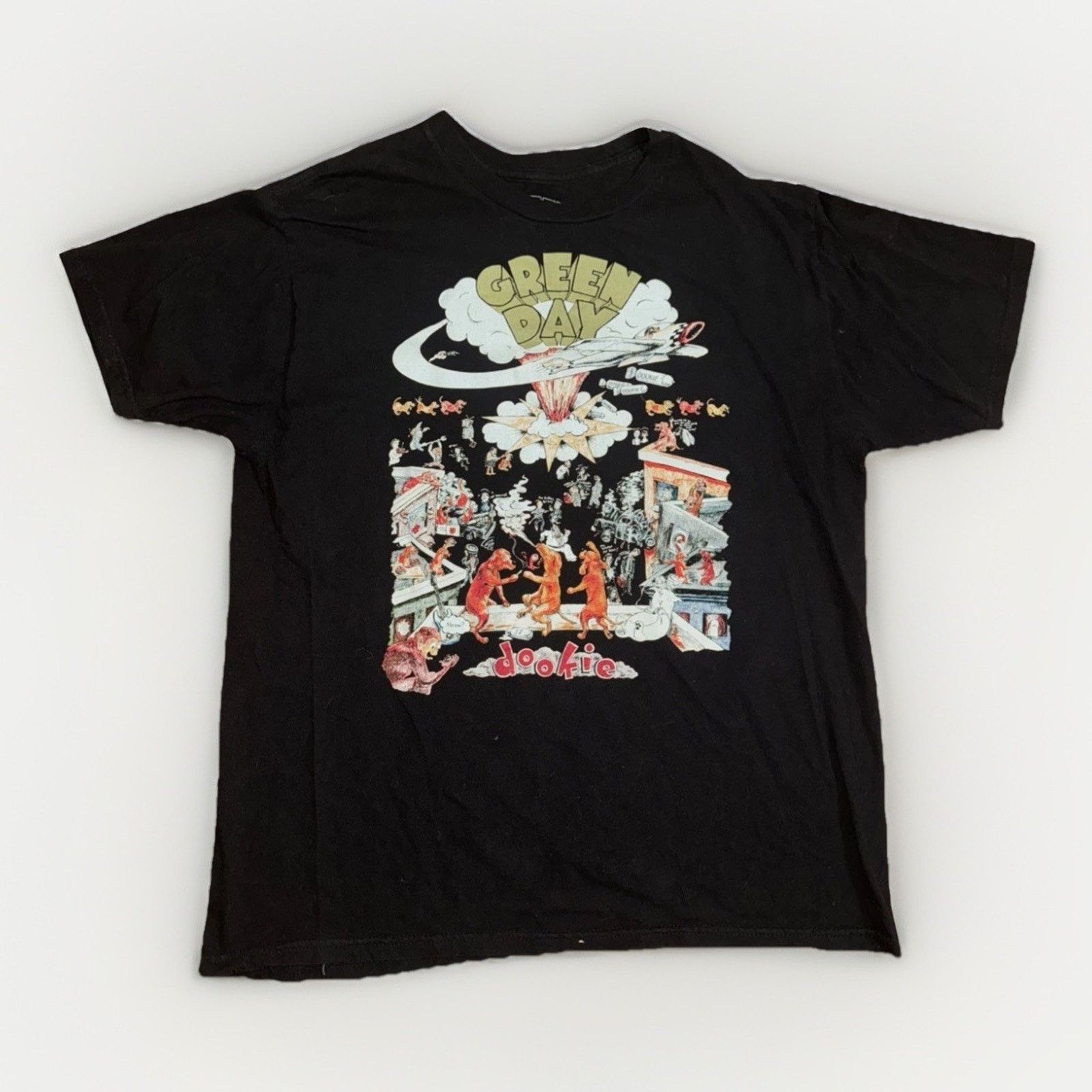 Band Tees × Vintage Green Day Dookie T-Shirt Black L 21x26 Punk Rock Graphic Tee Size US L / EU 52-54 / 3 - 1 Thumbnail