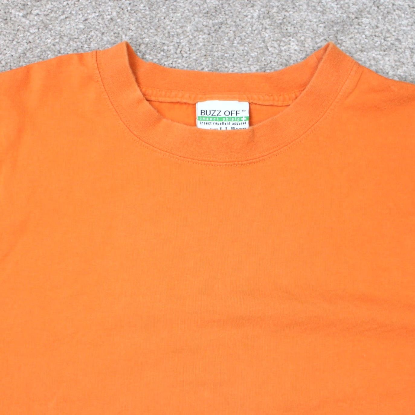 Vintage L.L. Bean Buzz Off Shirt Mens Large Orange Insect Shield Cotton Long Sleeve Size US L / EU 52-54 / 3 - 6 Thumbnail