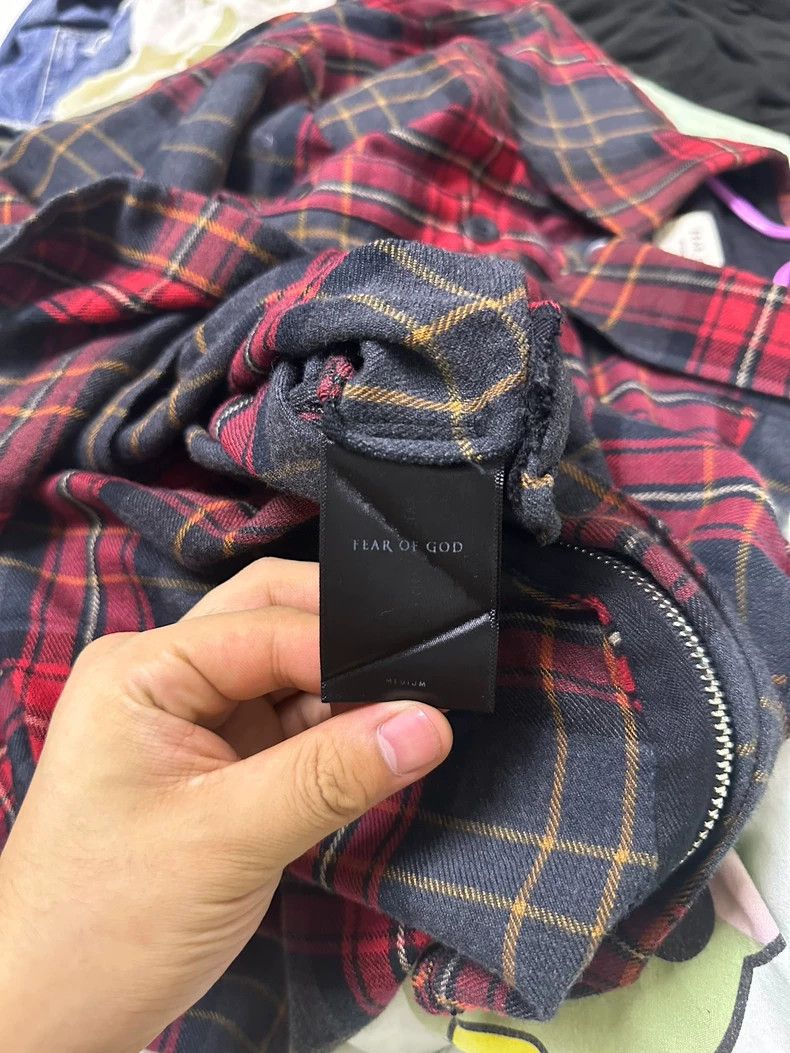 Fear of God Fear of God Dark red plaid shoulders Size US M / EU 48-50 / 2 - 7 Thumbnail