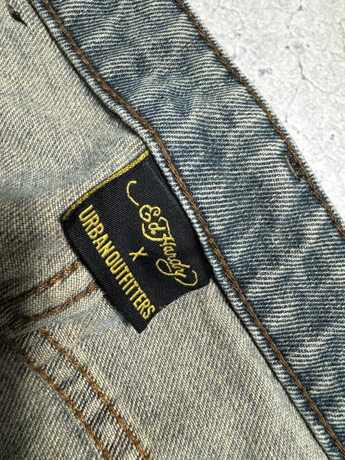 Ed Hardy Ed Hardy 1971 Big Logo Denim Jeans Rap Size M Size US 32 / EU 48 - 7 Thumbnail