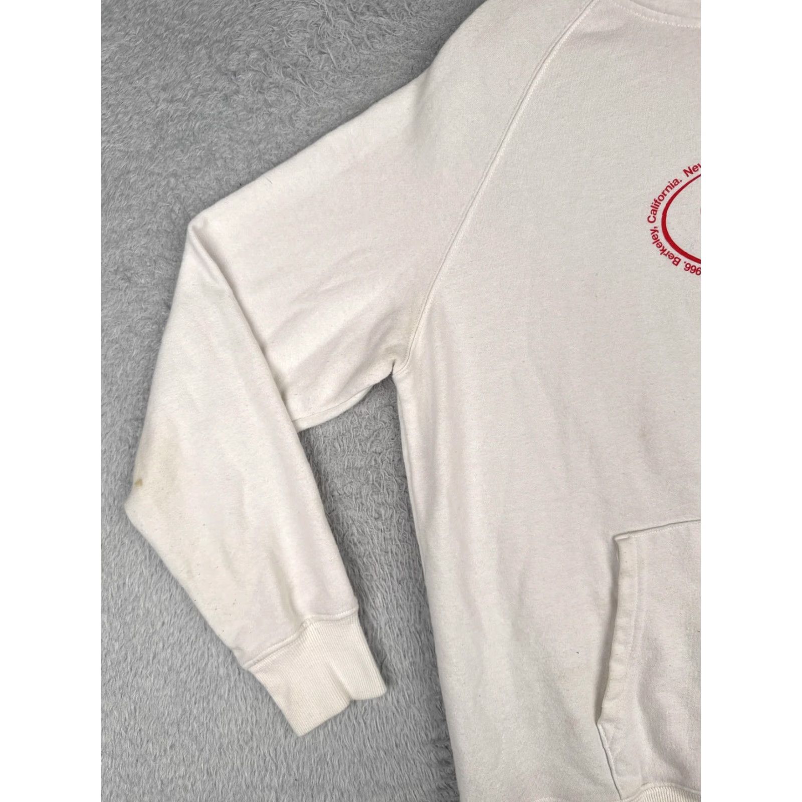 The North Face The North Face Hoodie Womens Large White Graphic Logo Raglan Pullover Sweatshirt Size L / US 10 / IT 46 - 3 Thumbnail