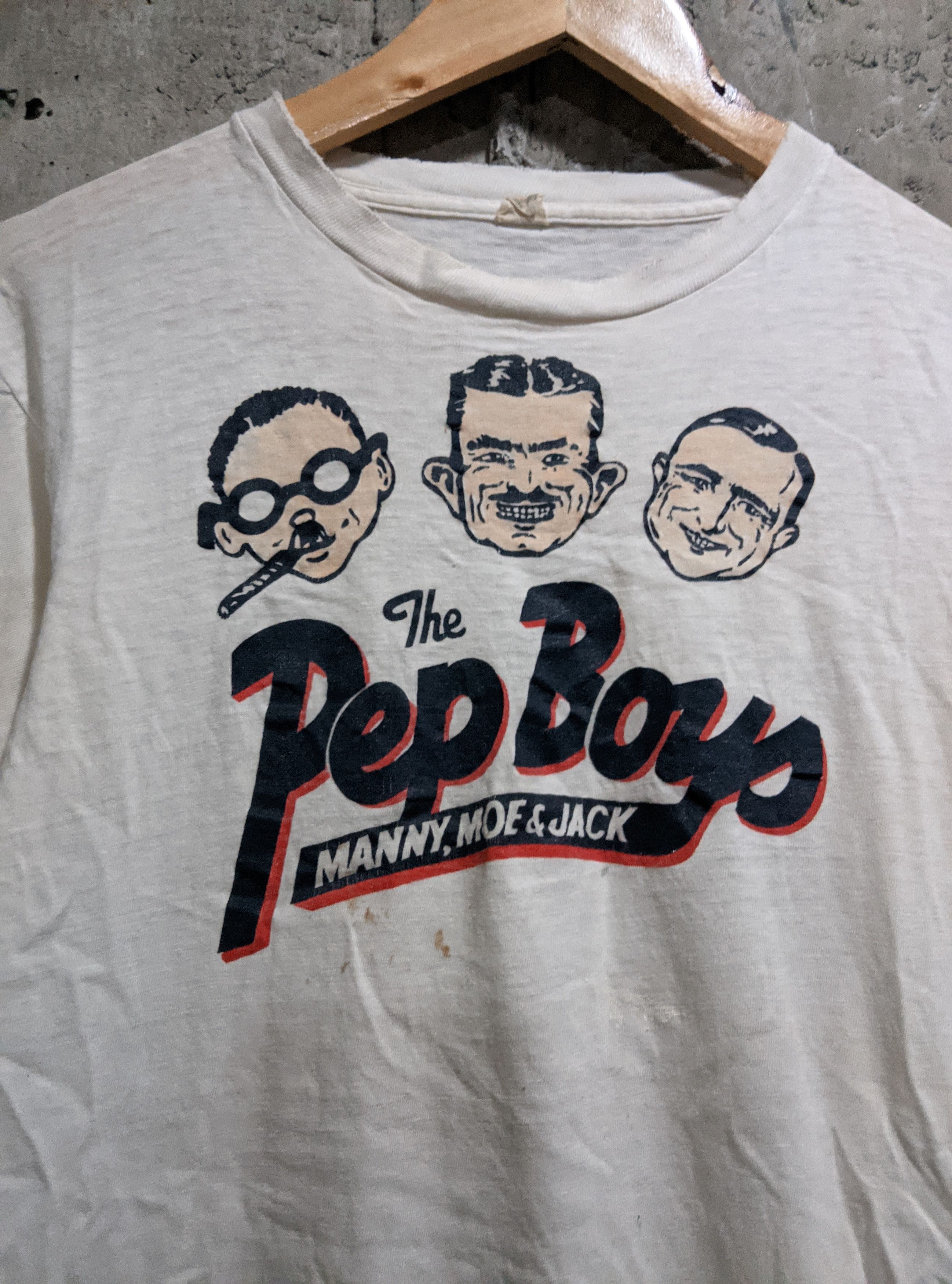 Vintage Vintage 70s 80s rare the Pep boys autoparts t shirt Size US L / EU 52-54 / 3 - 2 Thumbnail