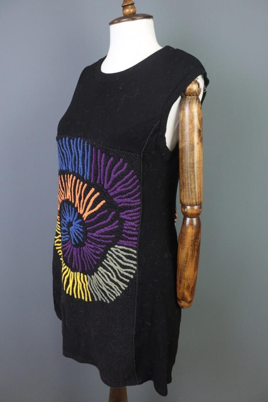 Designer Aventures des Toiles Black A-Line Mini Dress Size 42 Size M / US 6-8 / IT 42-44 - 5 Thumbnail