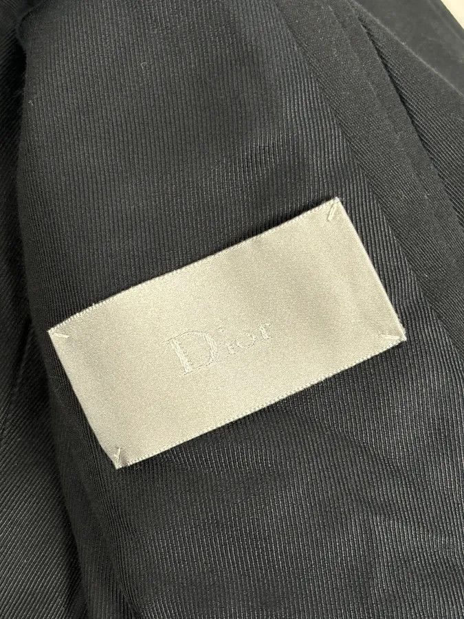 Dior AW2009 Dior Black Wool Double-Breasted Trench Coat by Kris Van Assche Size US M / EU 48-50 / 2 - 13 Thumbnail