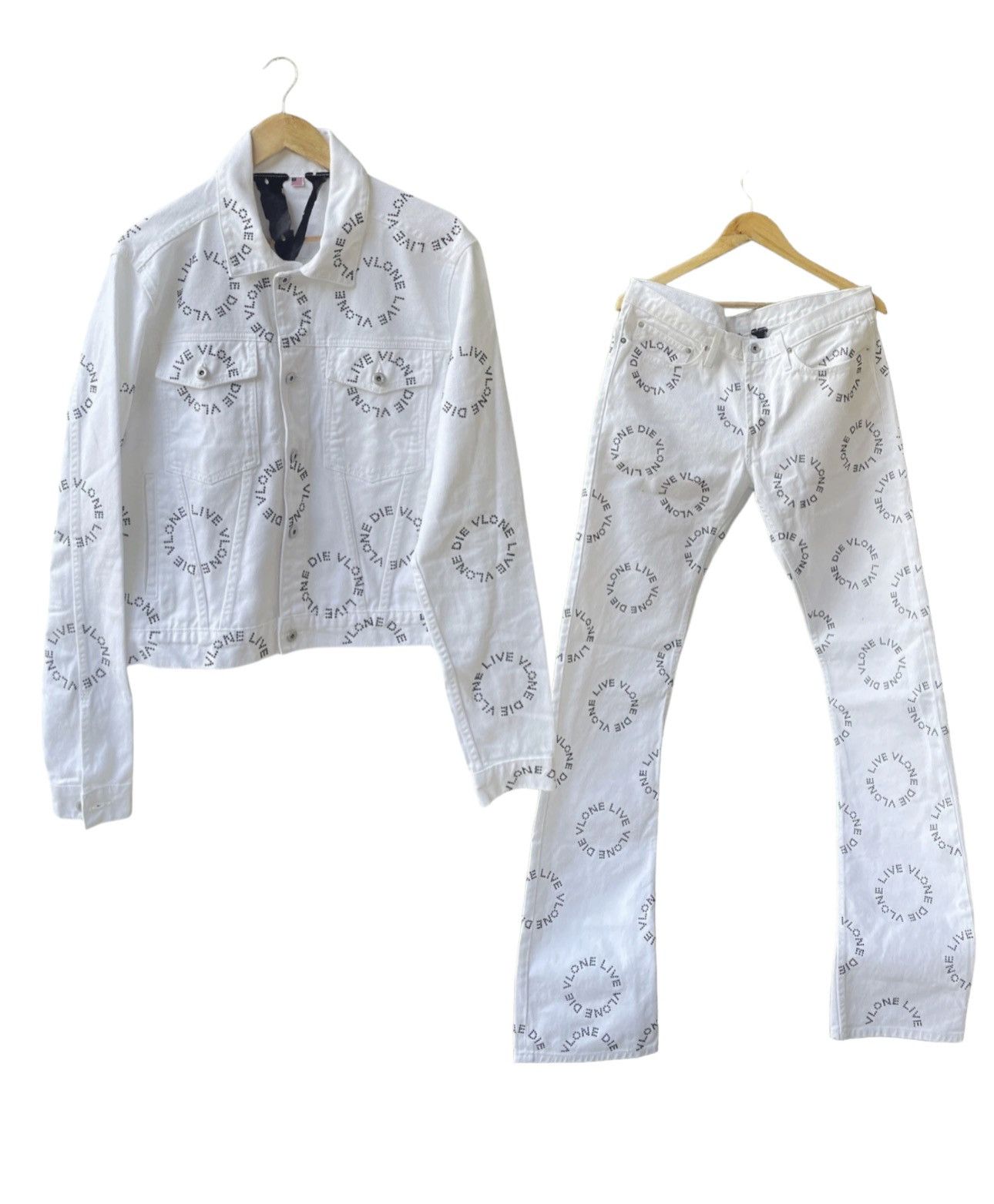 VLONE RHINESTONE DENIM OUTFIT