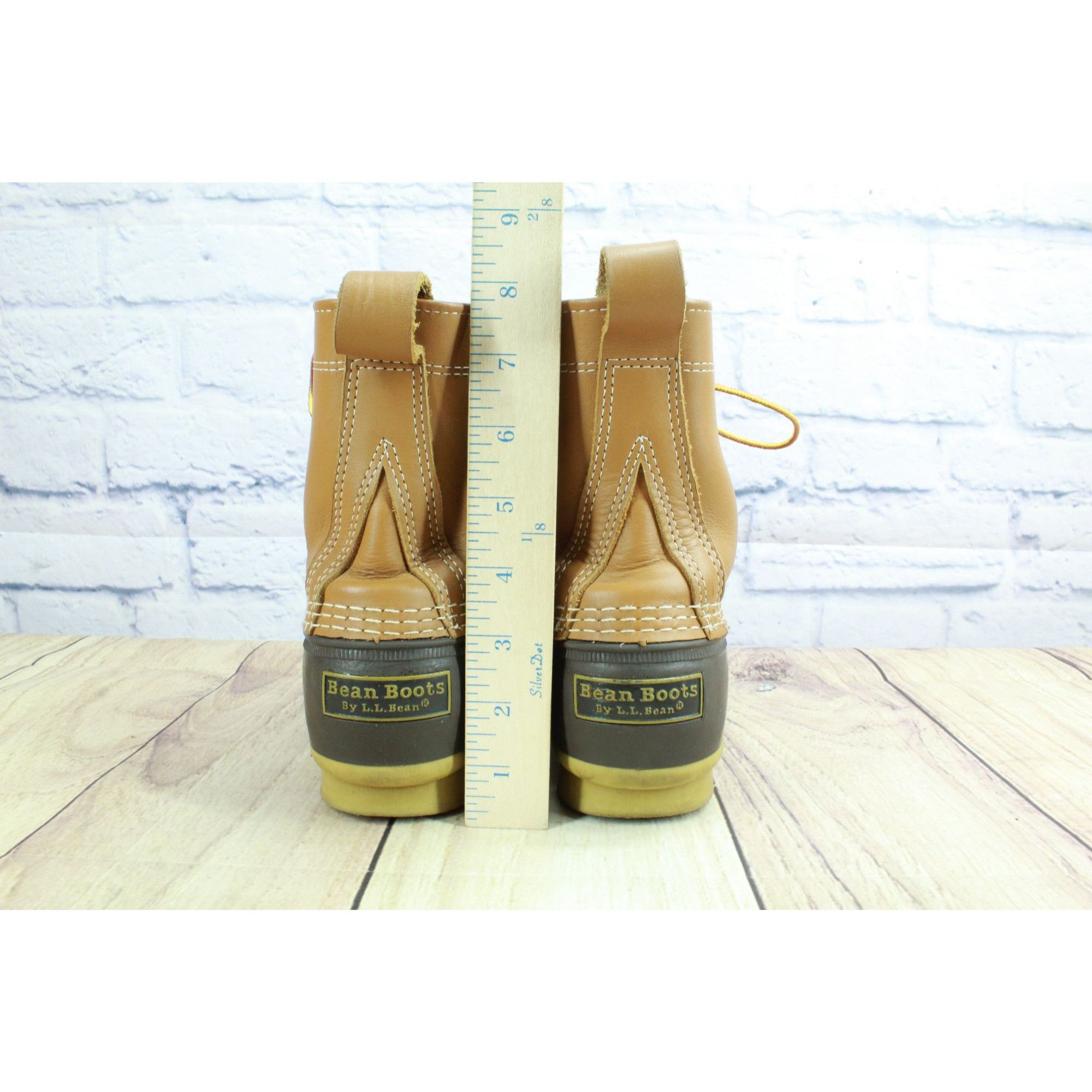 L.L. Bean × Leather LL Bean Women's Leather 8" Insulated Ankle Duck Boots 9 M Size US 9 / IT 39 - 6 Thumbnail