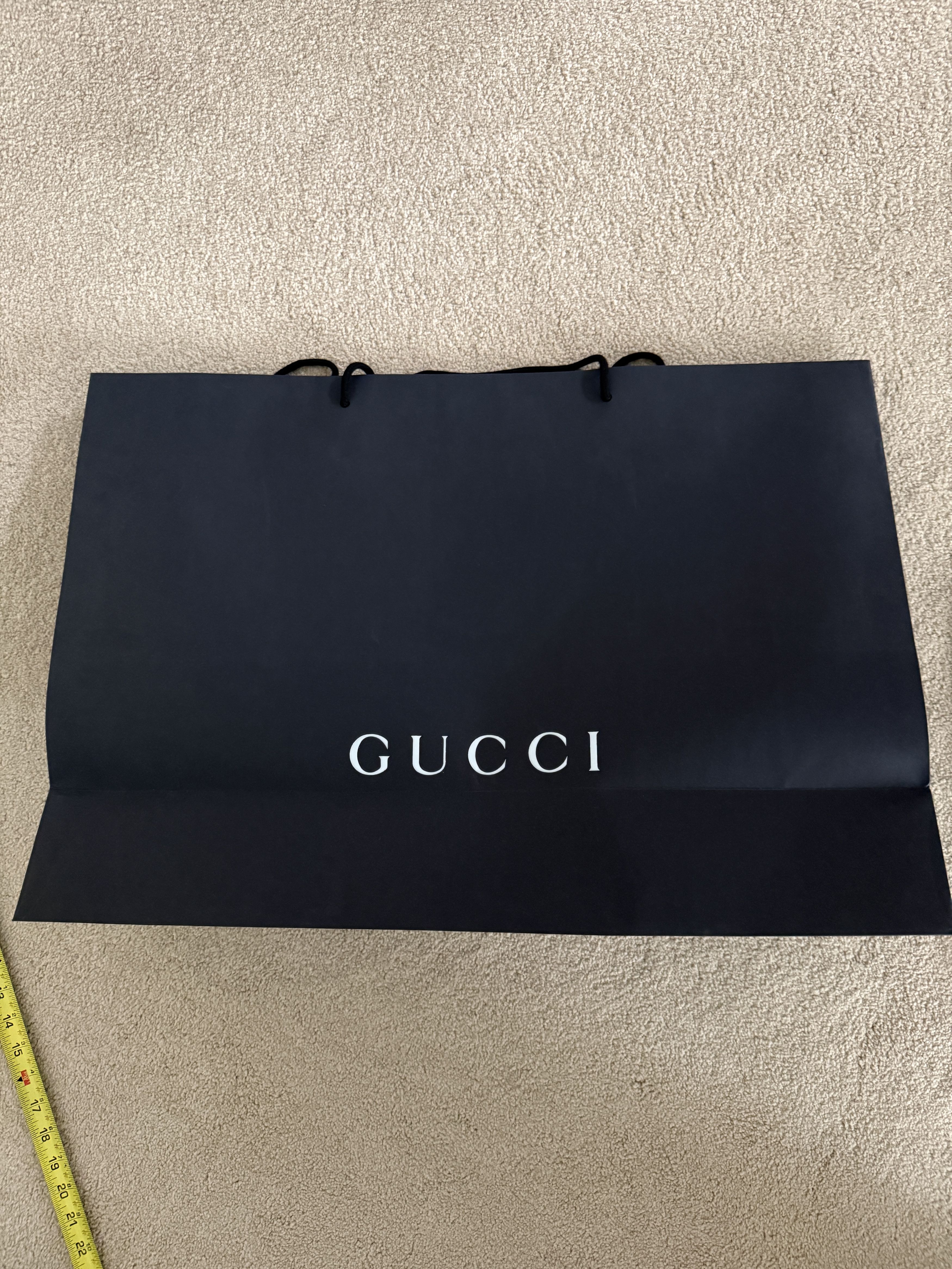 Gucci Gucci Black Gift Paper Shopping Bag - Large Size ONE SIZE - 7 Thumbnail
