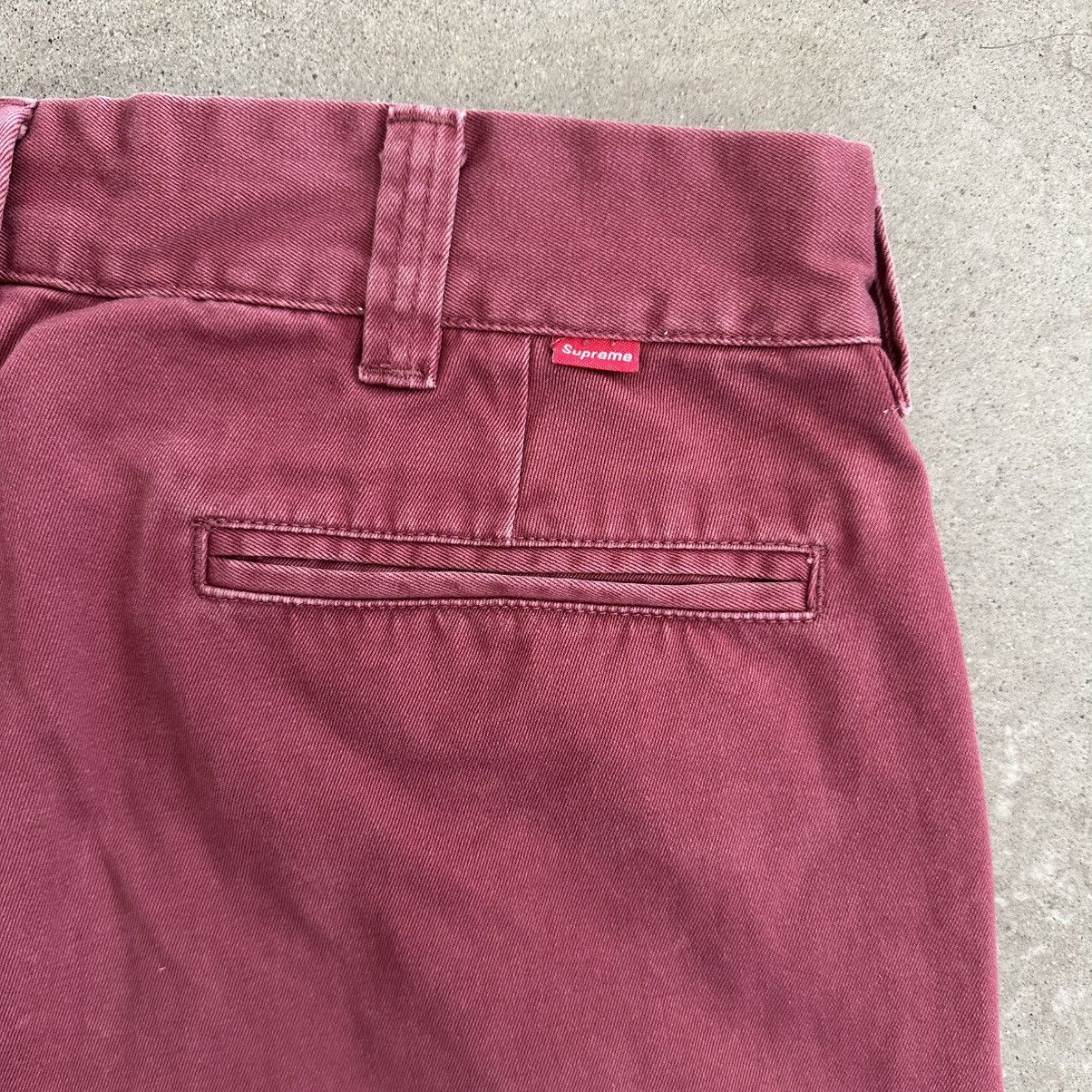 Supreme Supreme Cat in the Hat Chinos - Wine Red Size US 32 / EU 48 - 5 Thumbnail