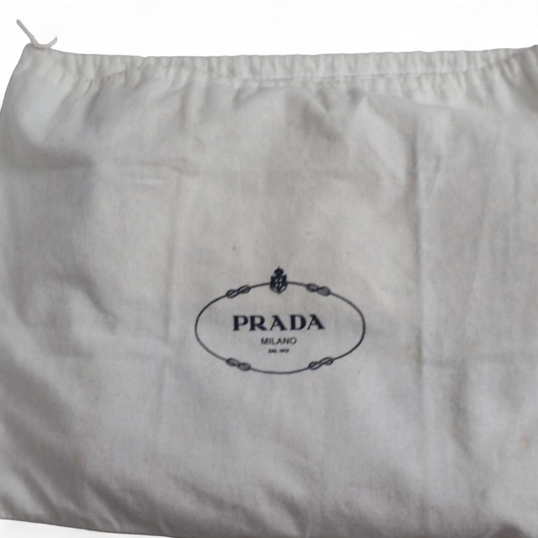 Prada Prada - Shoulder Bag Beige Leather Brown Triangle Logo Plate Size ONE SIZE - 7 Thumbnail