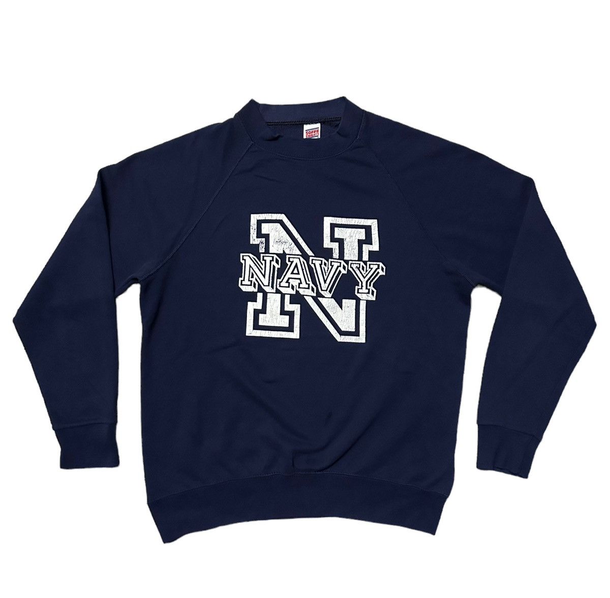 Vintage Vintage 90s Navy sweatshirts Size US XL / EU 56 / 4 - 3 Thumbnail