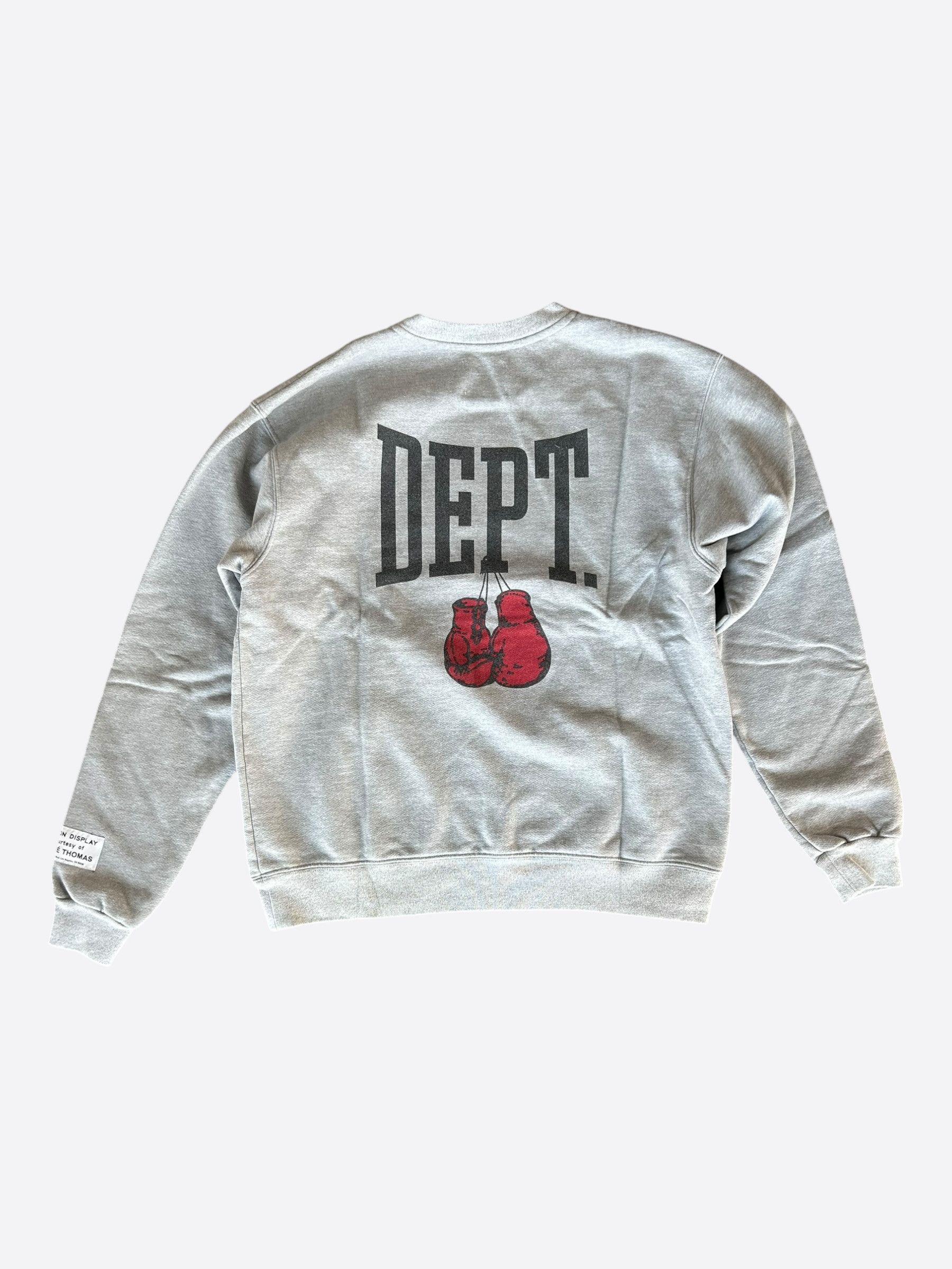 Gallery Dept. Gallery Dept Grey & Black Dept Boxing Logo Sweater Size US S / EU 44-46 / 1 - 2 Thumbnail
