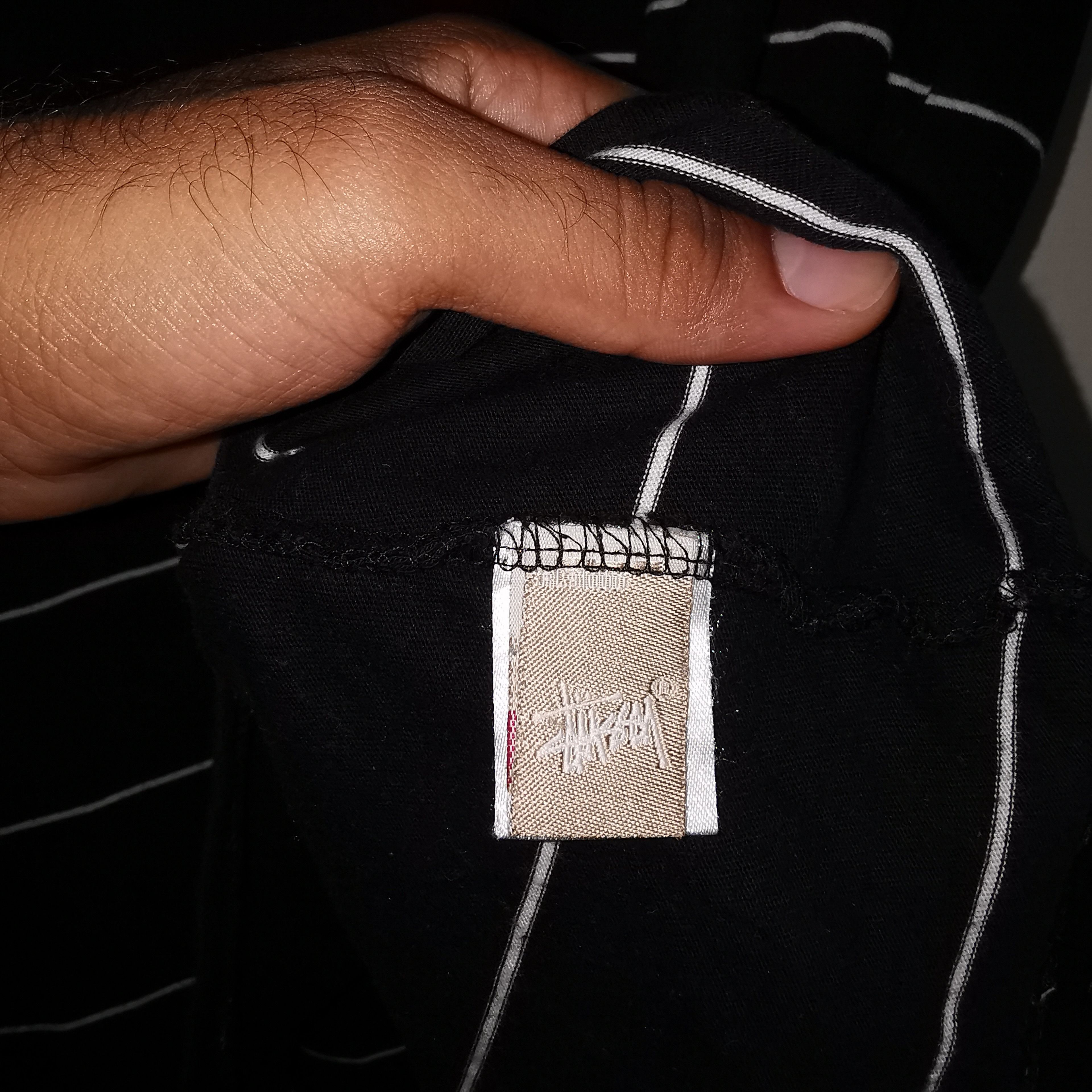 Stussy Rare Stussy Box Stripe Embroidery Logo Shirt Size US XL / EU 56 / 4 - 9 Thumbnail