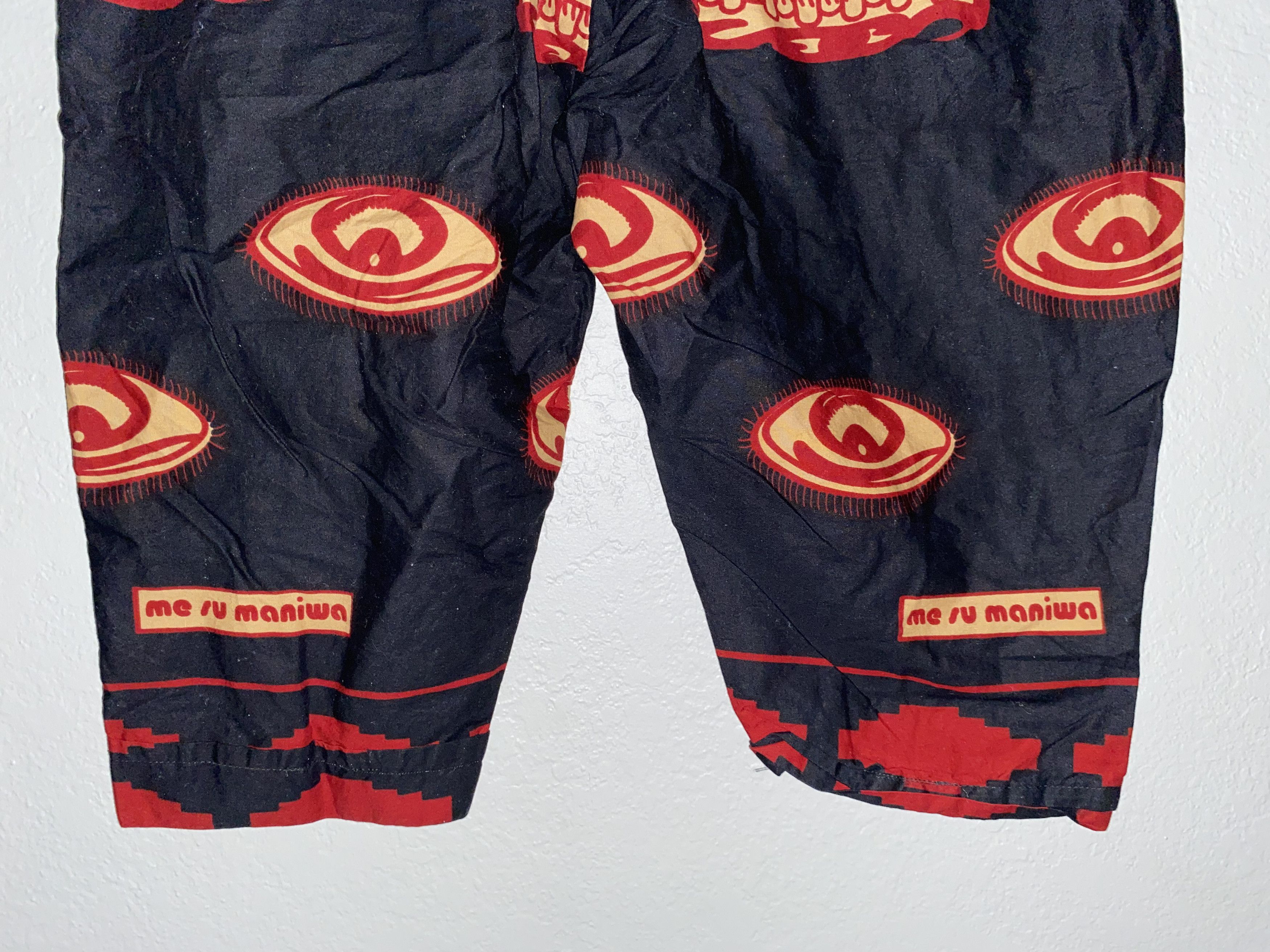 Handmade × Homemade Home Made Hand EYE African Design motif GHANA Africa shorts Size US 40 / EU 56 - 8 Thumbnail