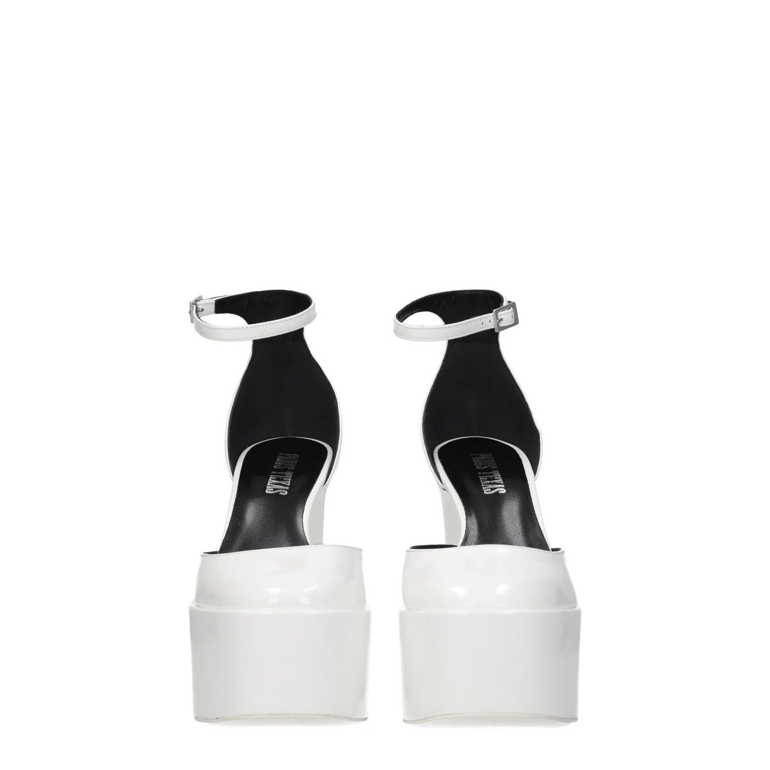 Paris Texas ob1o1e1124 Patent Leather Sandals in White Size US 10 / IT 40 - 3 Thumbnail