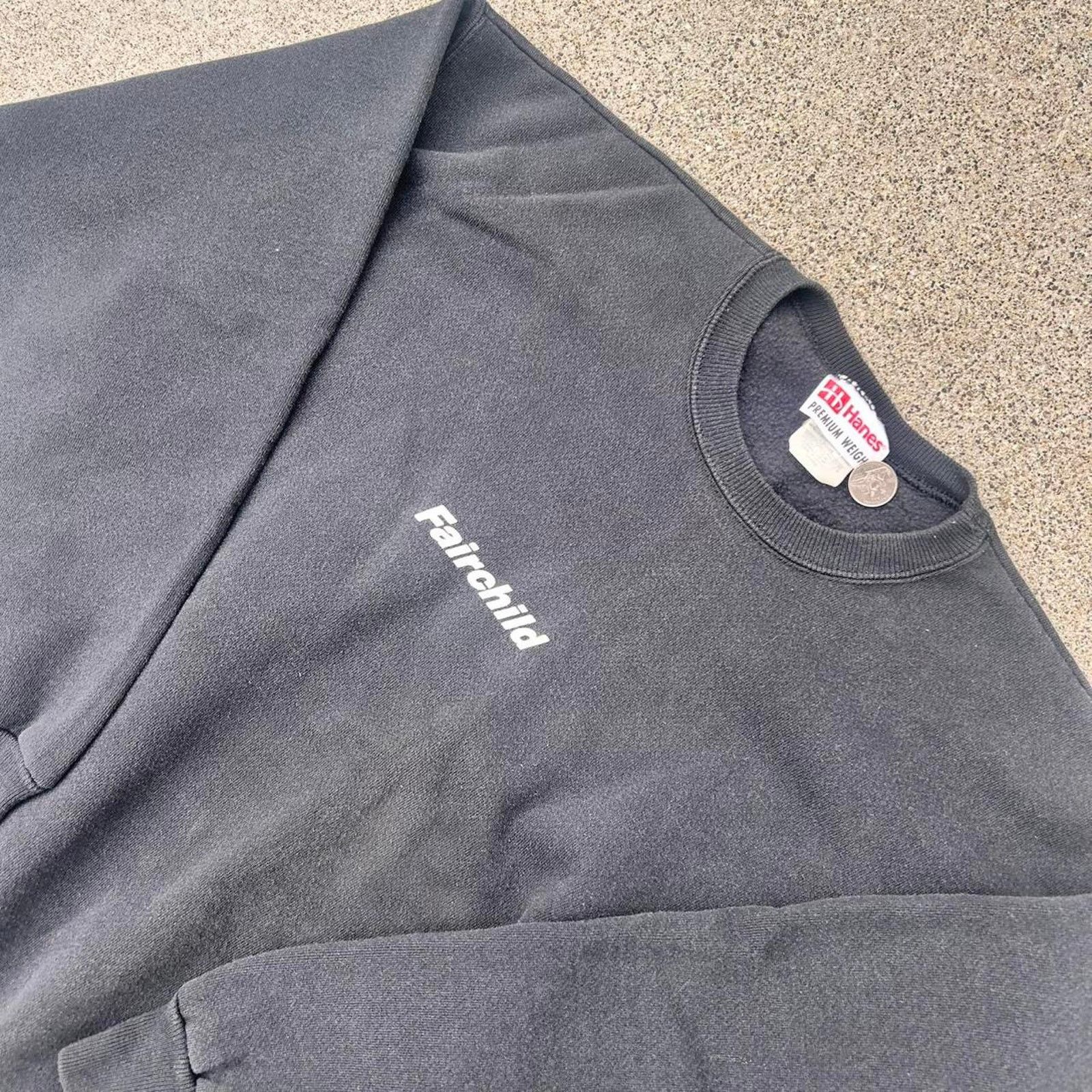 Hanes Vintage faded crewneck fairchild Size US XL / EU 56 / 4 - 3 Thumbnail
