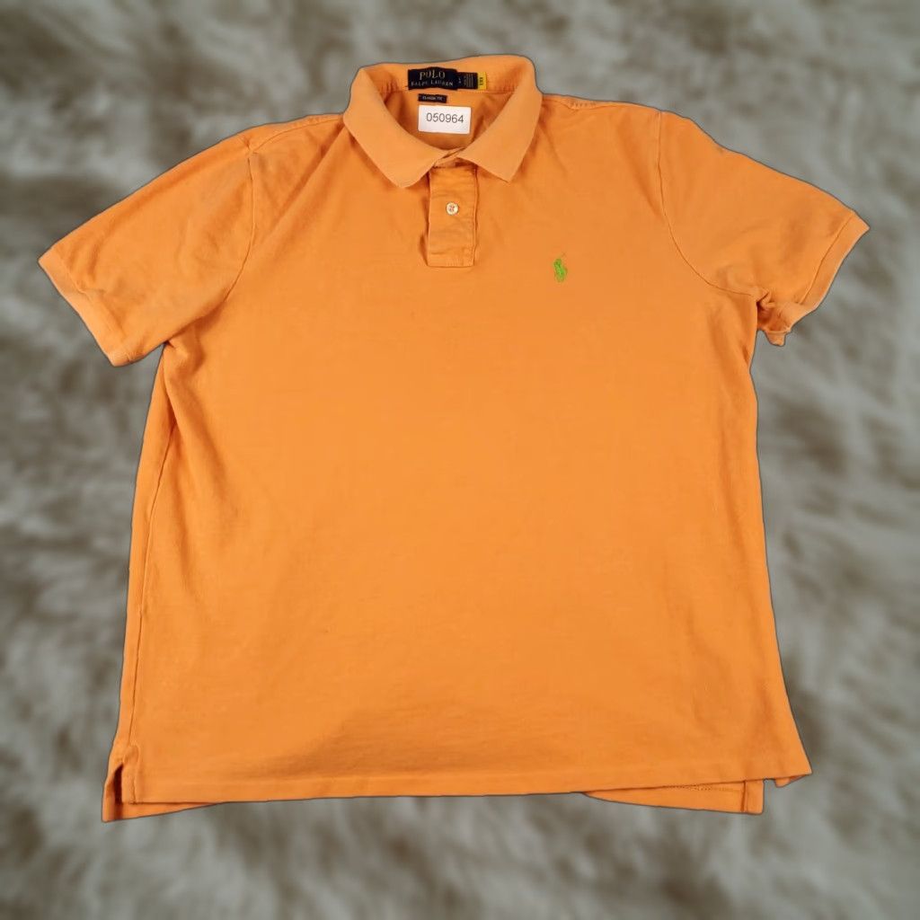 Ralph Lauren Ralph Lauren Polo Shirt Mens L Orange Pony Casual Short Sleeve Shirt Mens Orange Polo Short Sleeve Shirt Polo Size US L / EU 52-54 / 3 - 1 Thumbnail