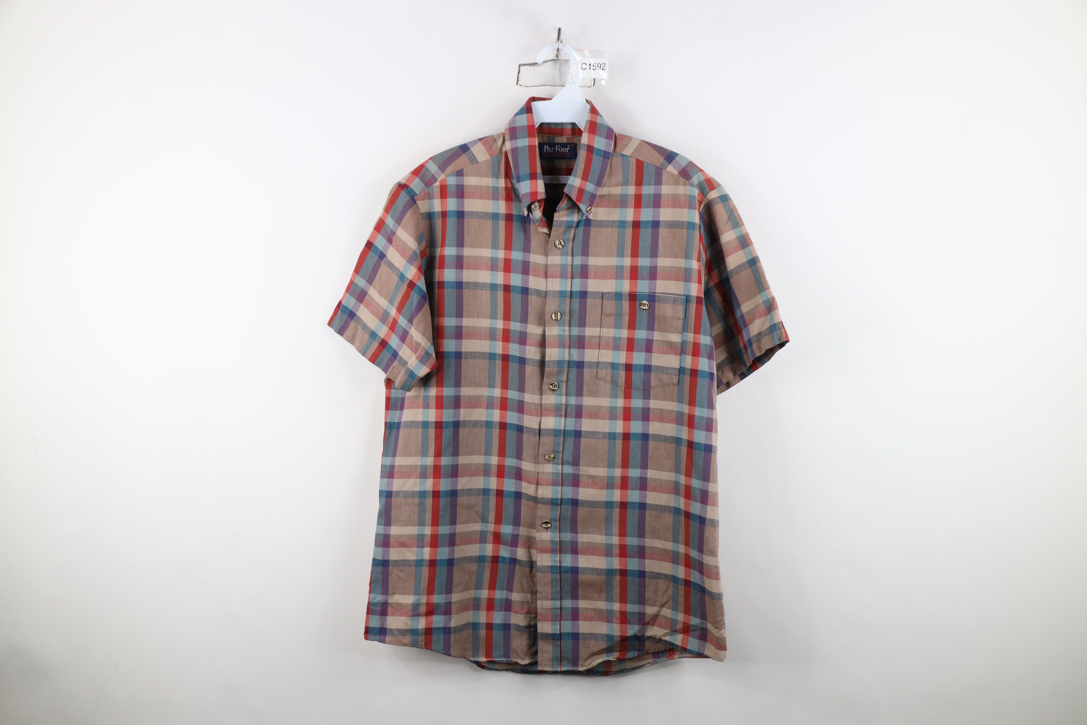 Vintage Vintage 70s Streetwear Short Sleeve Button Down Shirt USA Size US M / EU 48-50 / 2 - 1 Thumbnail
